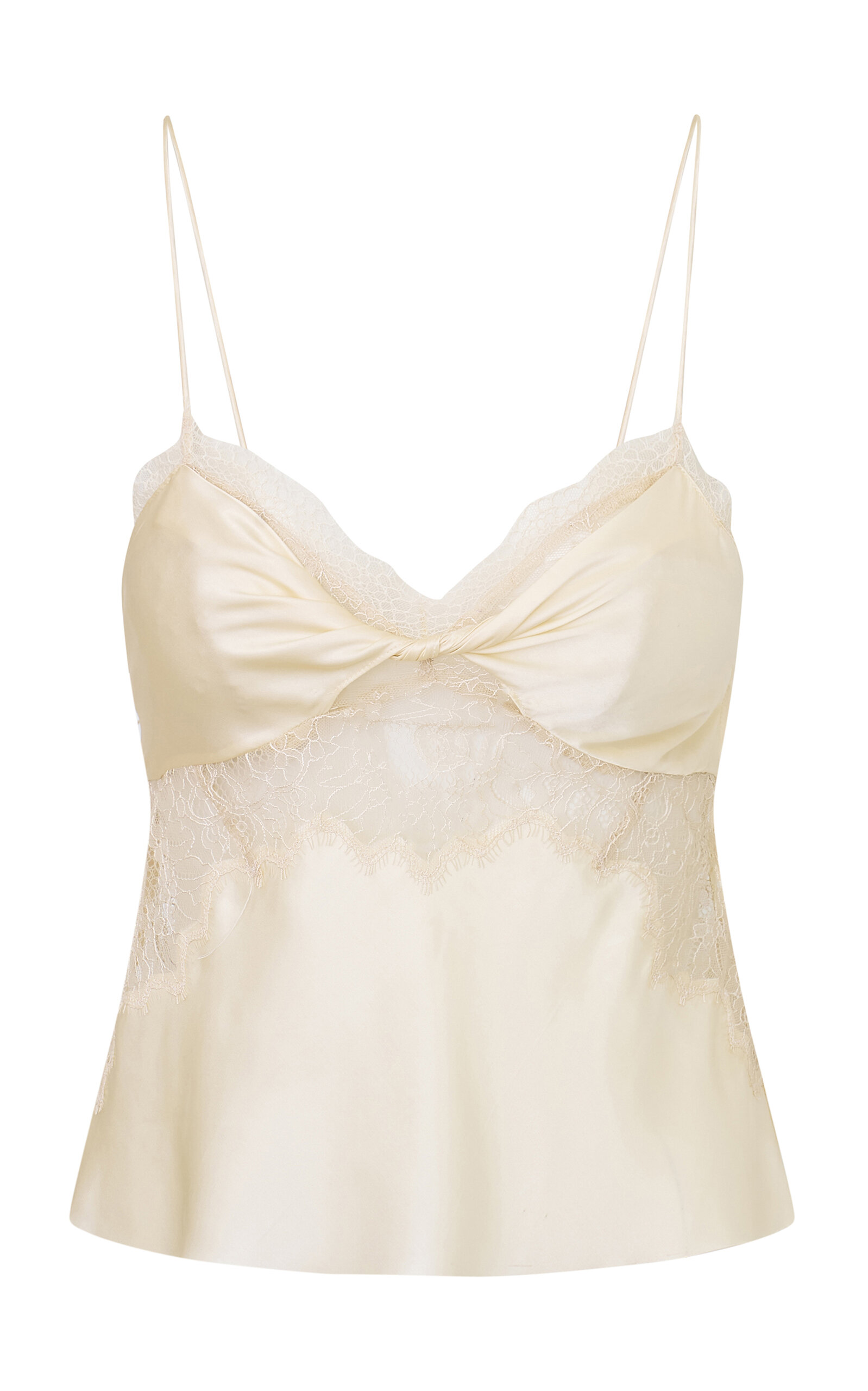 LoveShackFancy Belfast Silk-Blend Top