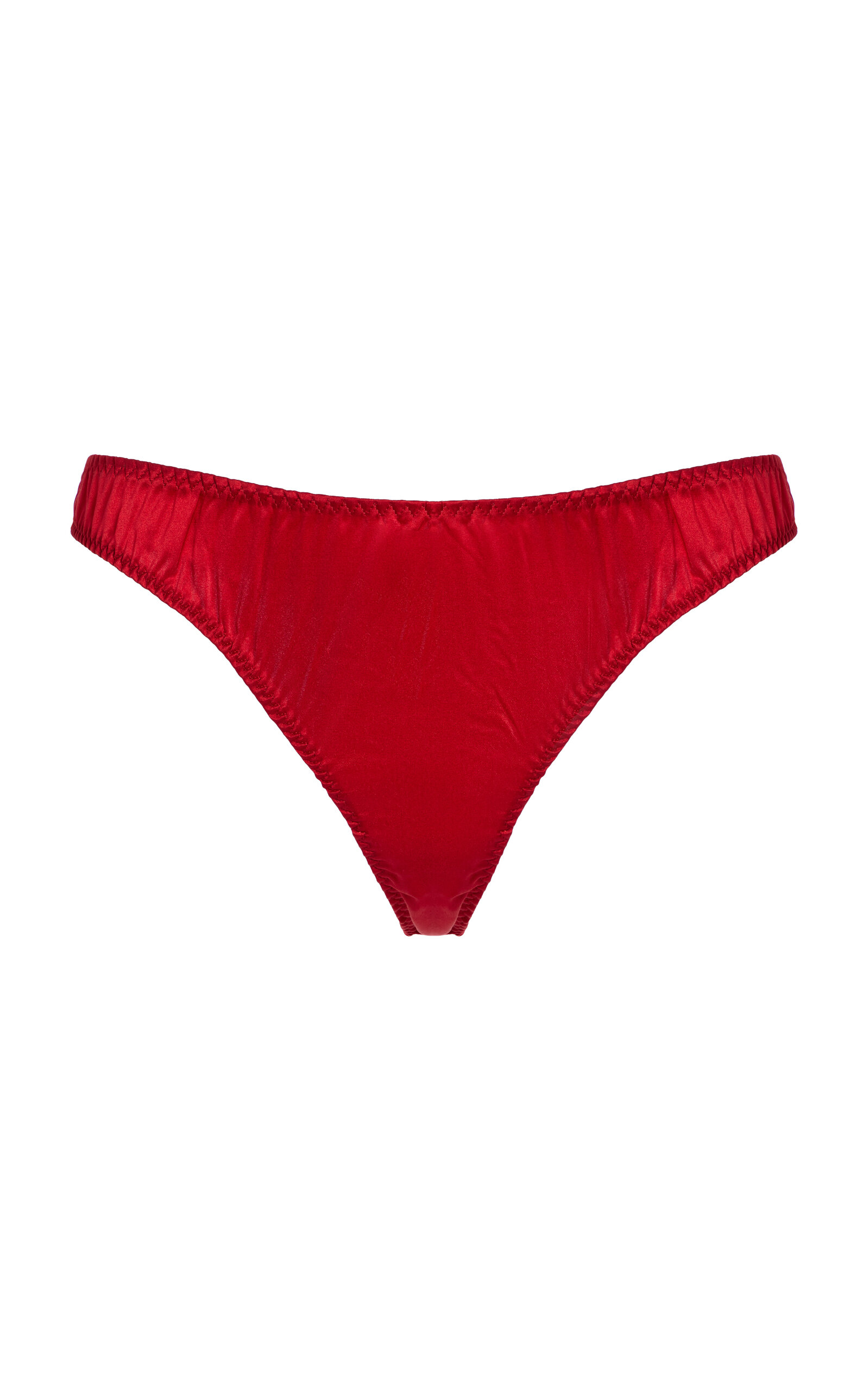 Fleur du Mal Luxe Stretch-Silk Thong