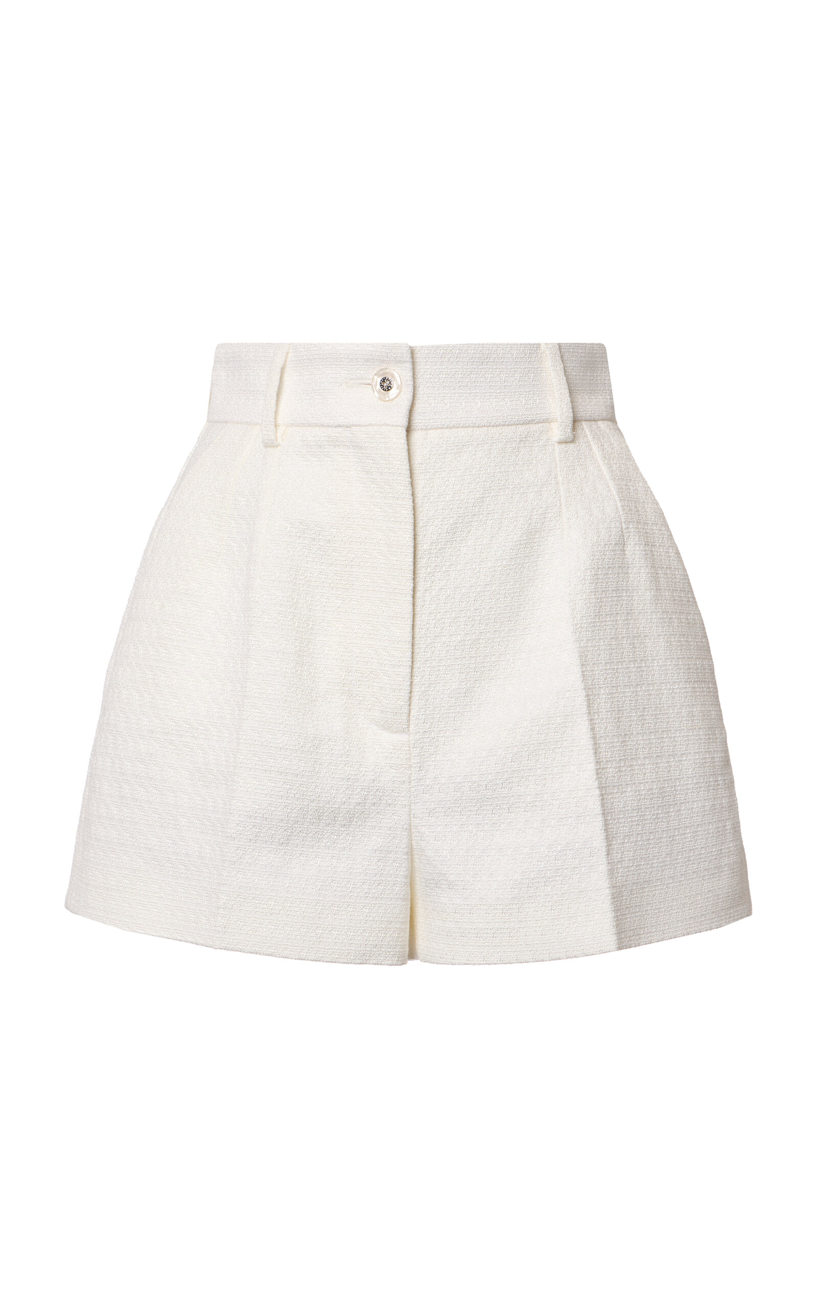 Dolce & Gabbana Shorts In Stuoia Stretch In White
