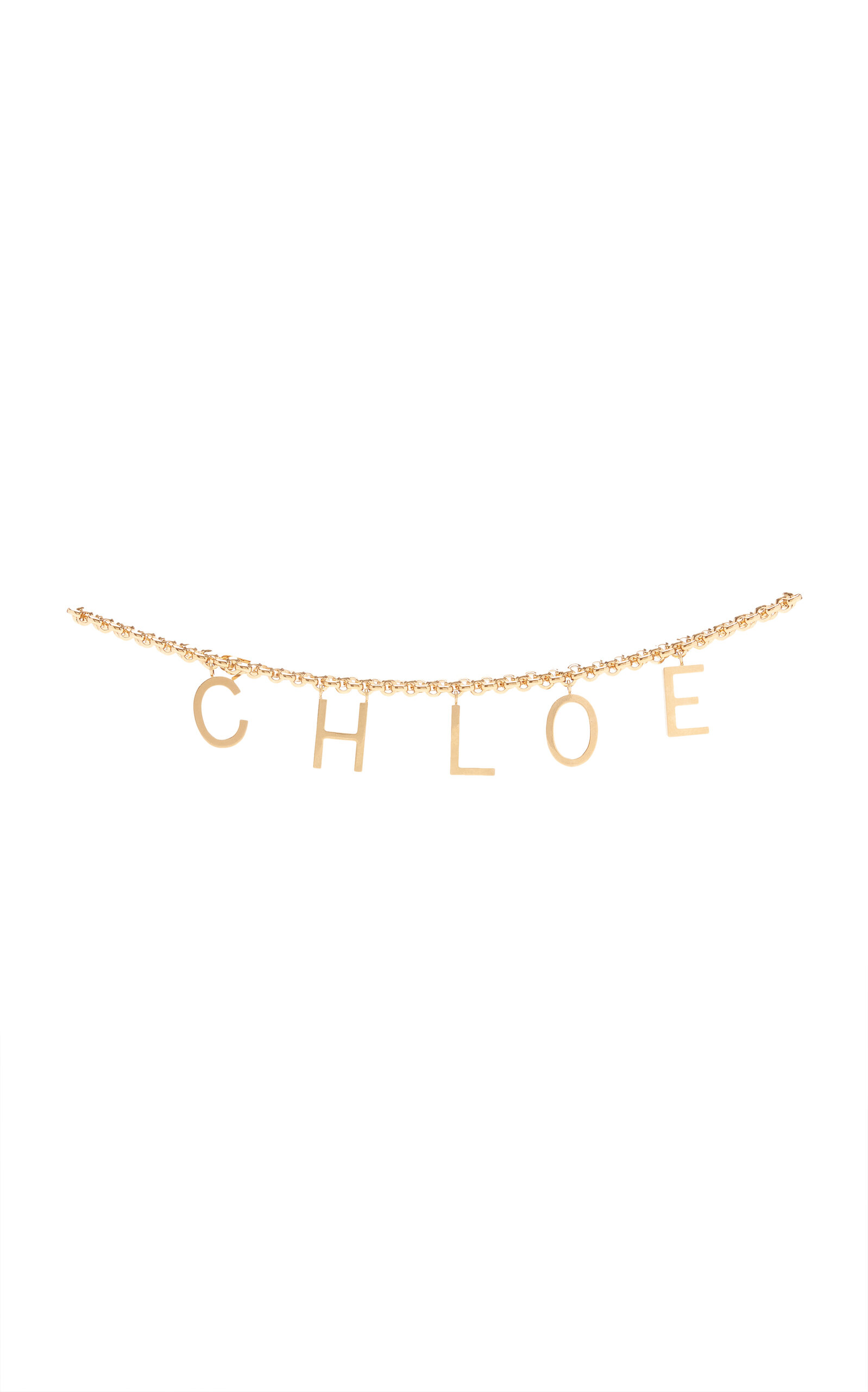 Chloé Letters Gold-Tone Chain Belt - Moda Operandi