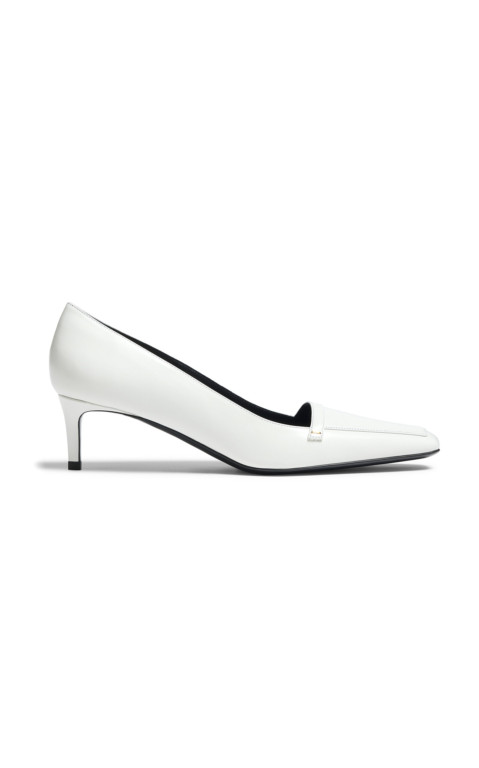 Khaite 50mm Celia Square-toe Heeled Pumps In White