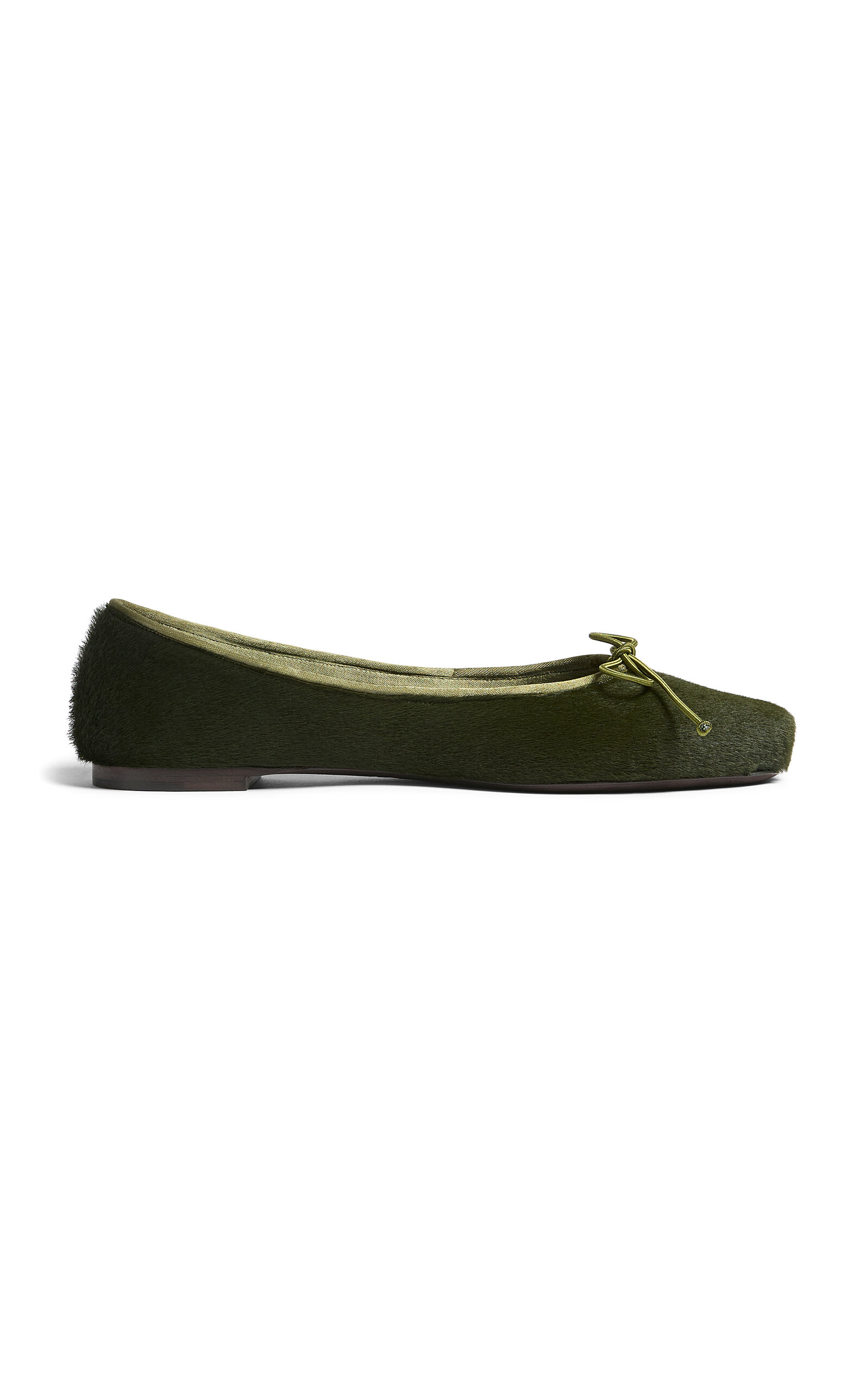 Khaite Charlotte Pony Hair Ballet Flats