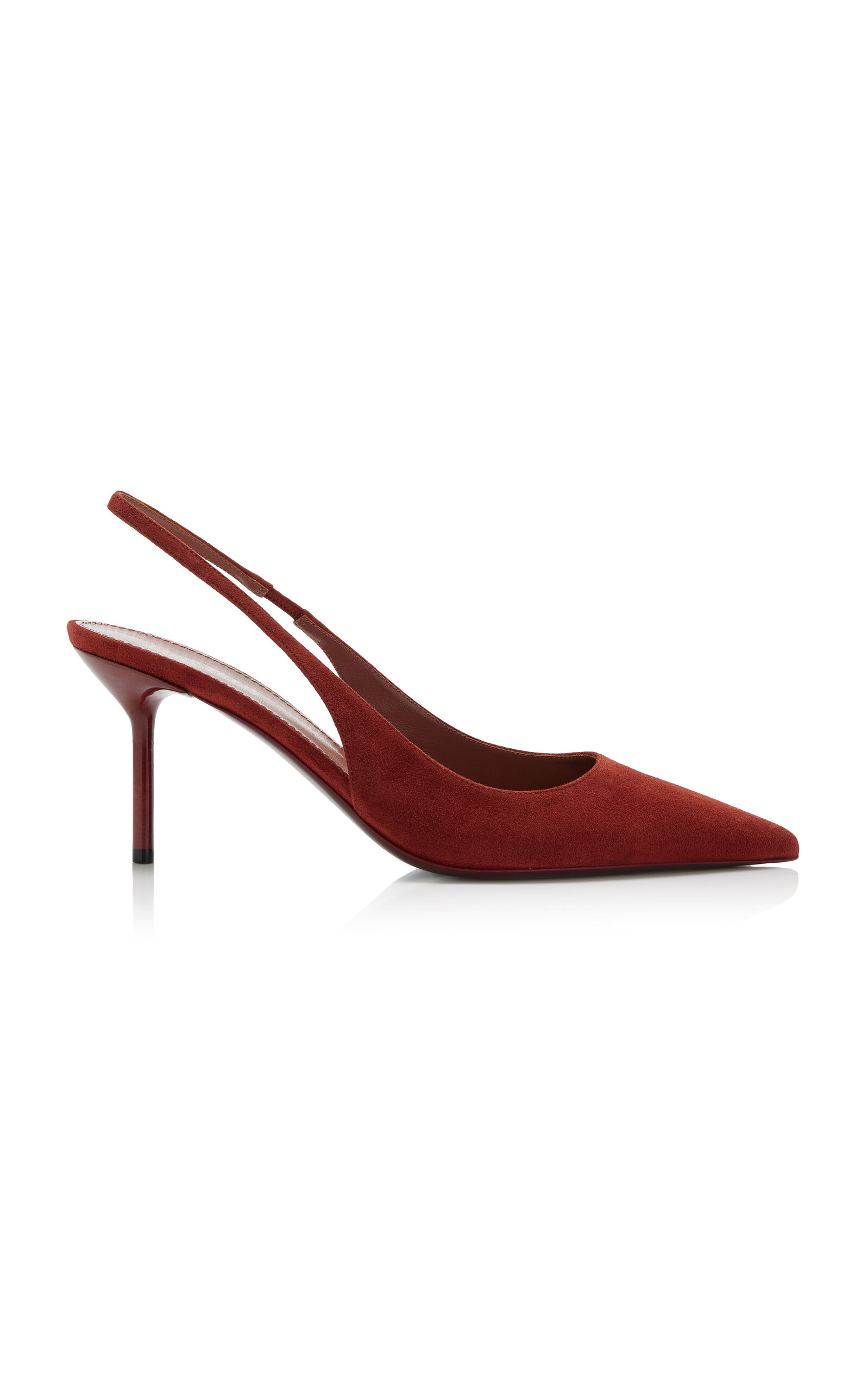 Paris Texas Lidia Slingback 70 Pumps In Black Patent Leather In Brown