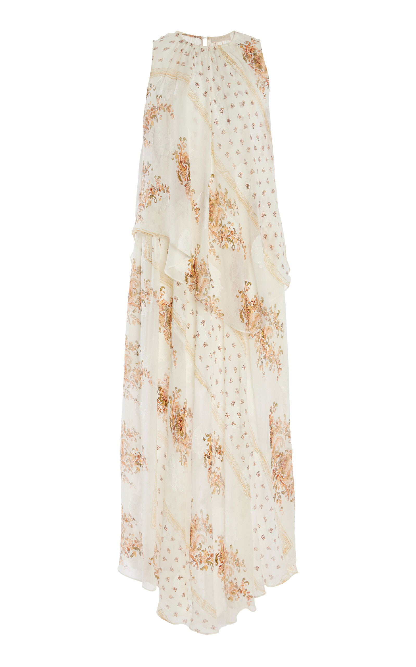 Ulla Johnson Caprice Asymmetrical Layered Silk Dress - Multi