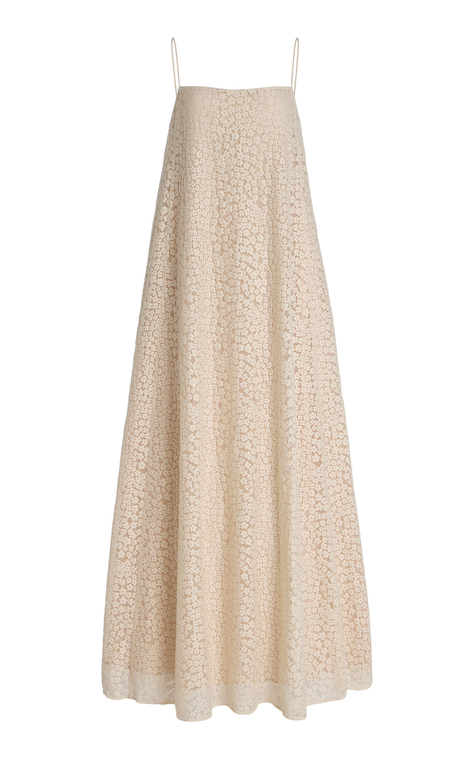 Staud Delfina Crocheted Cotton-blend Maxi Dress