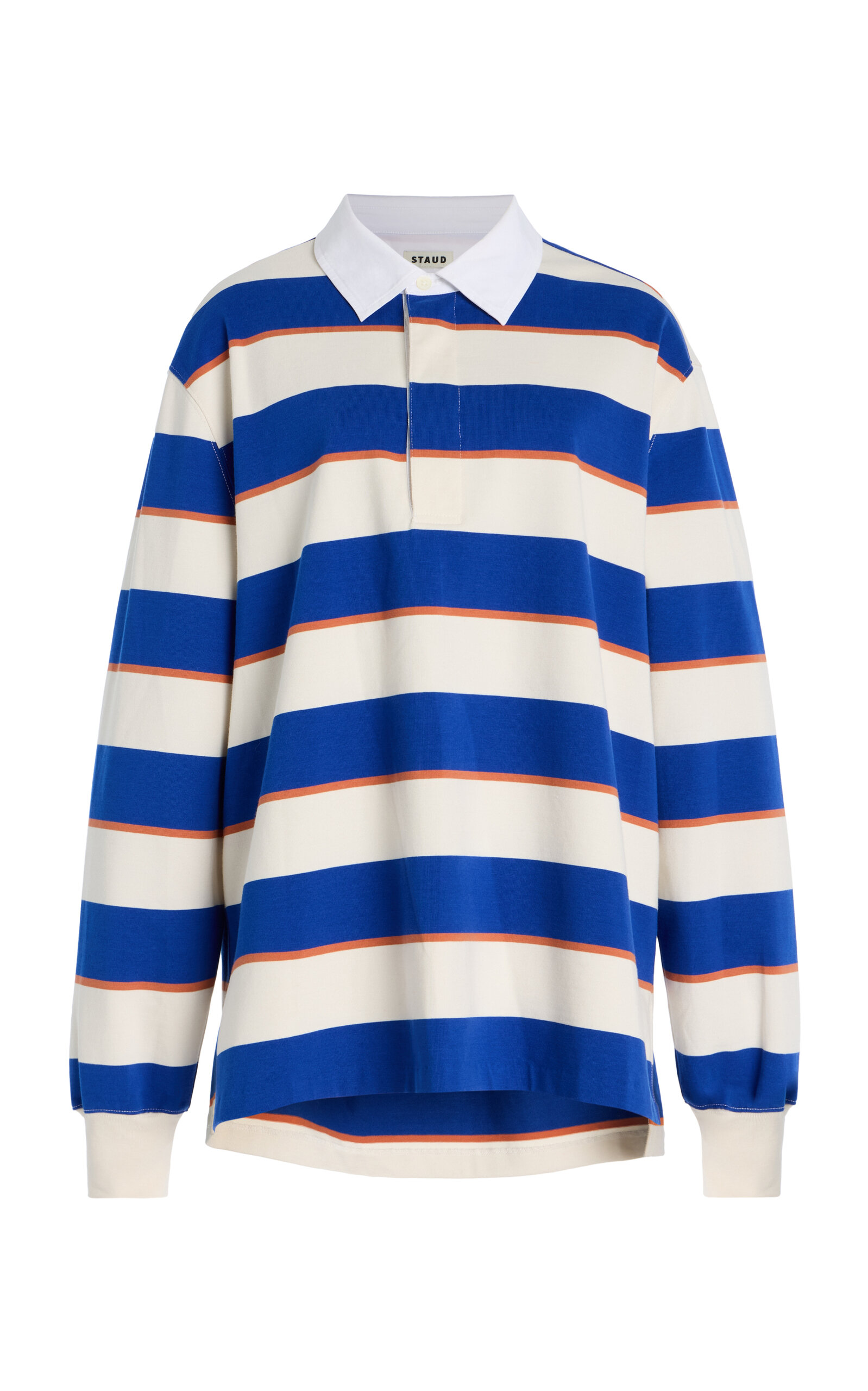 STAUD Gavin Cotton Shirt - Stripe