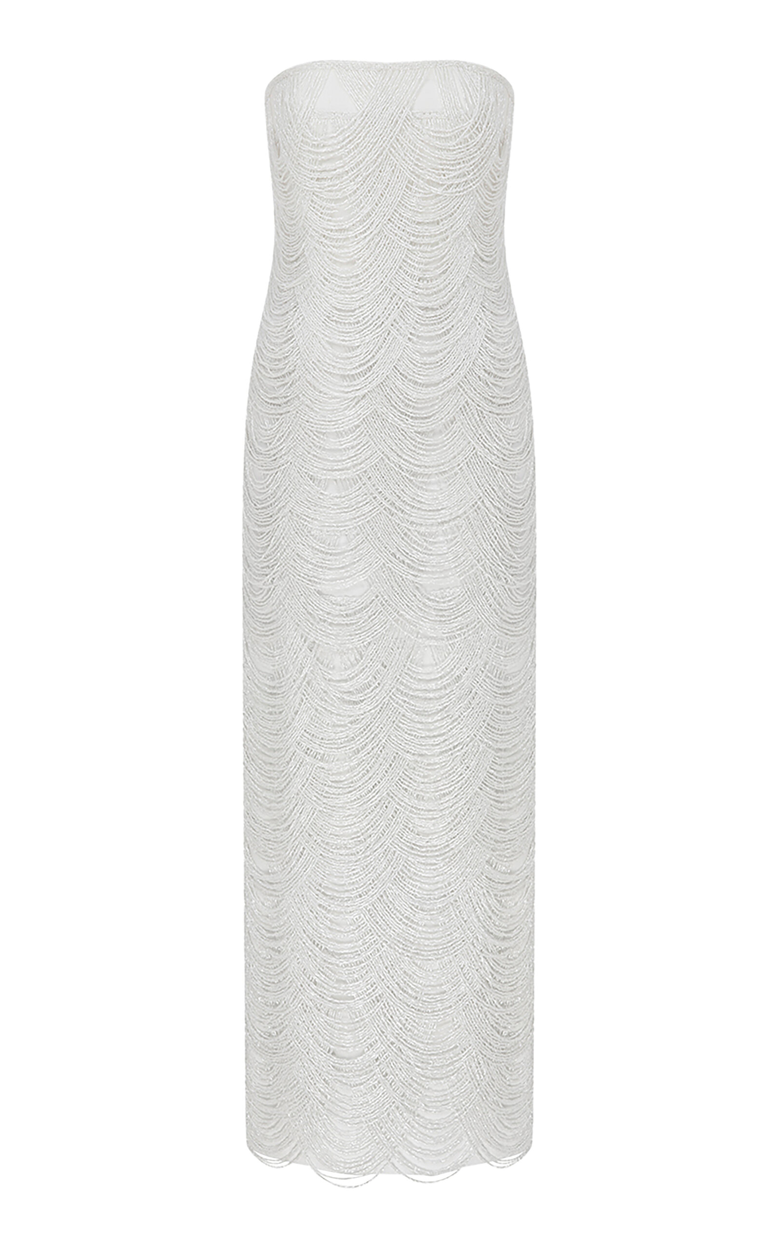 ILA. Roan Embellished Midi Dress - White