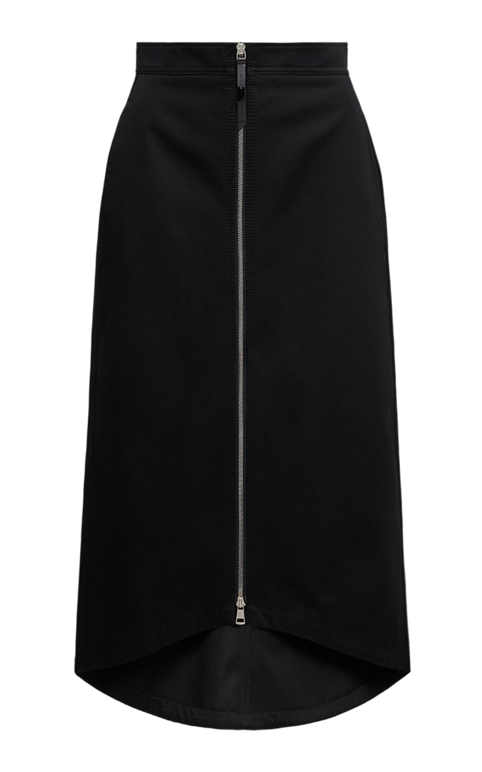 Moncler Genius X Ee72 By Edward Enninful Cotton Gabardine Midi Skirt In Black