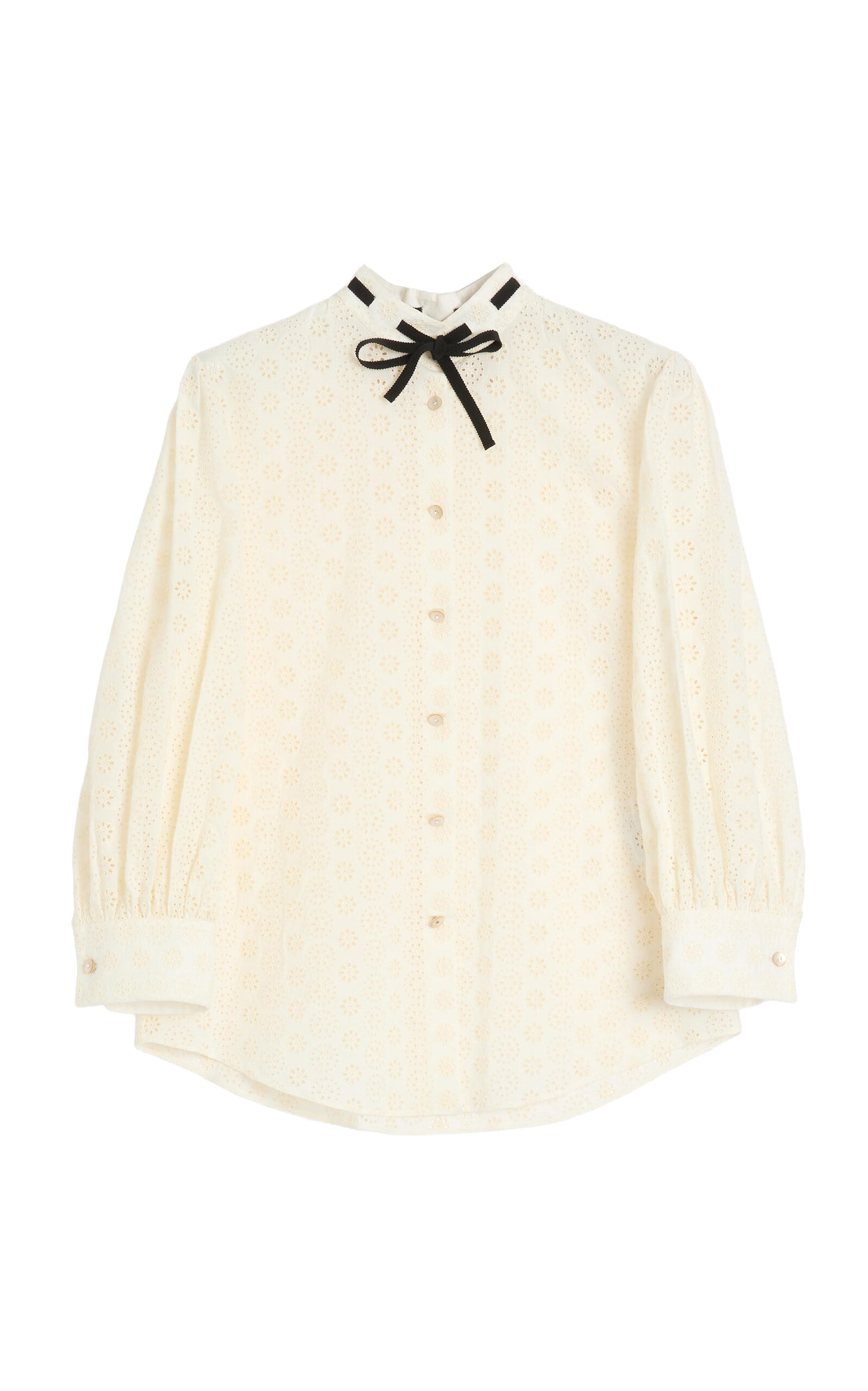 Embroidered Poplin Shirt