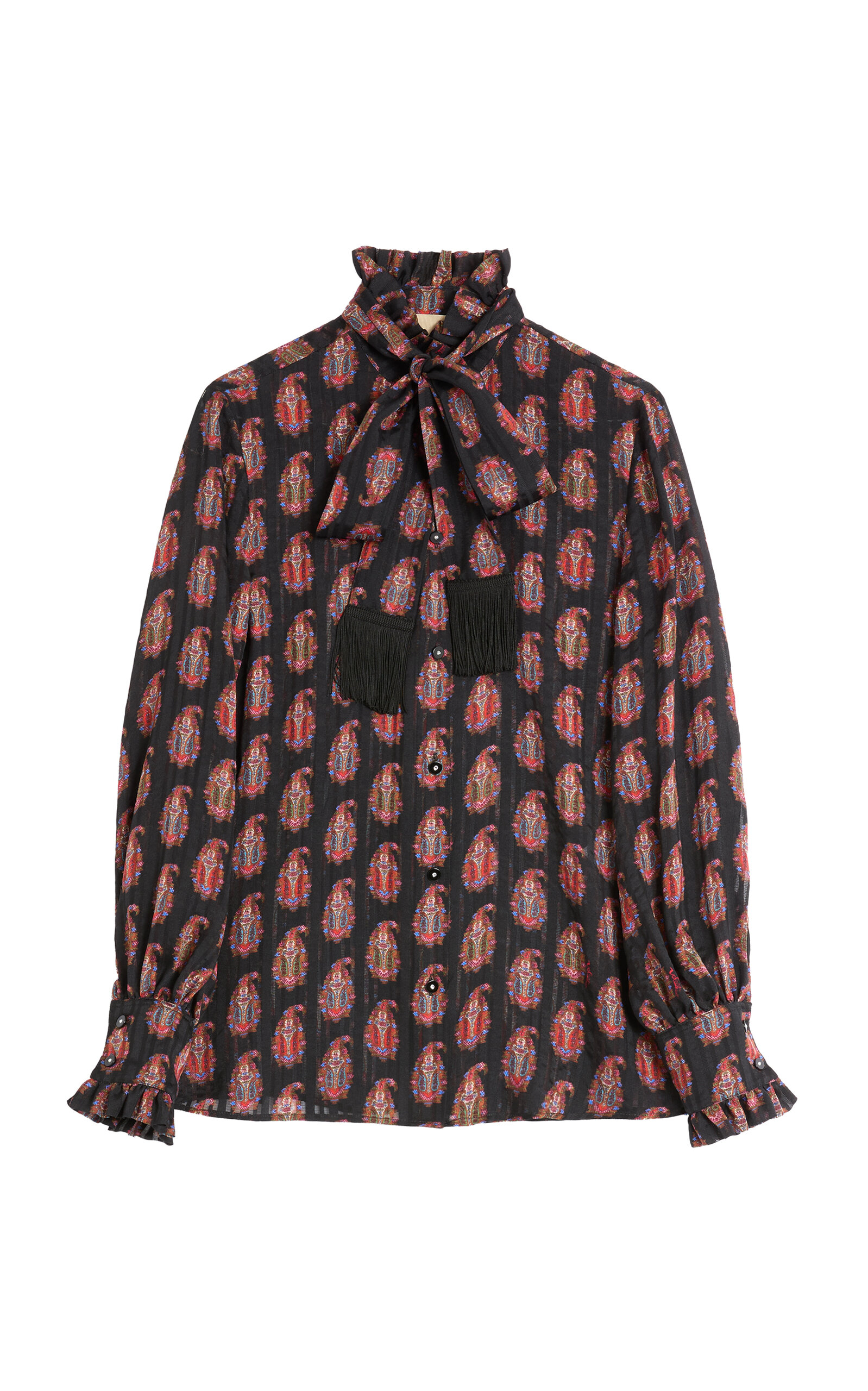 Valentino Printed Silk Blouse