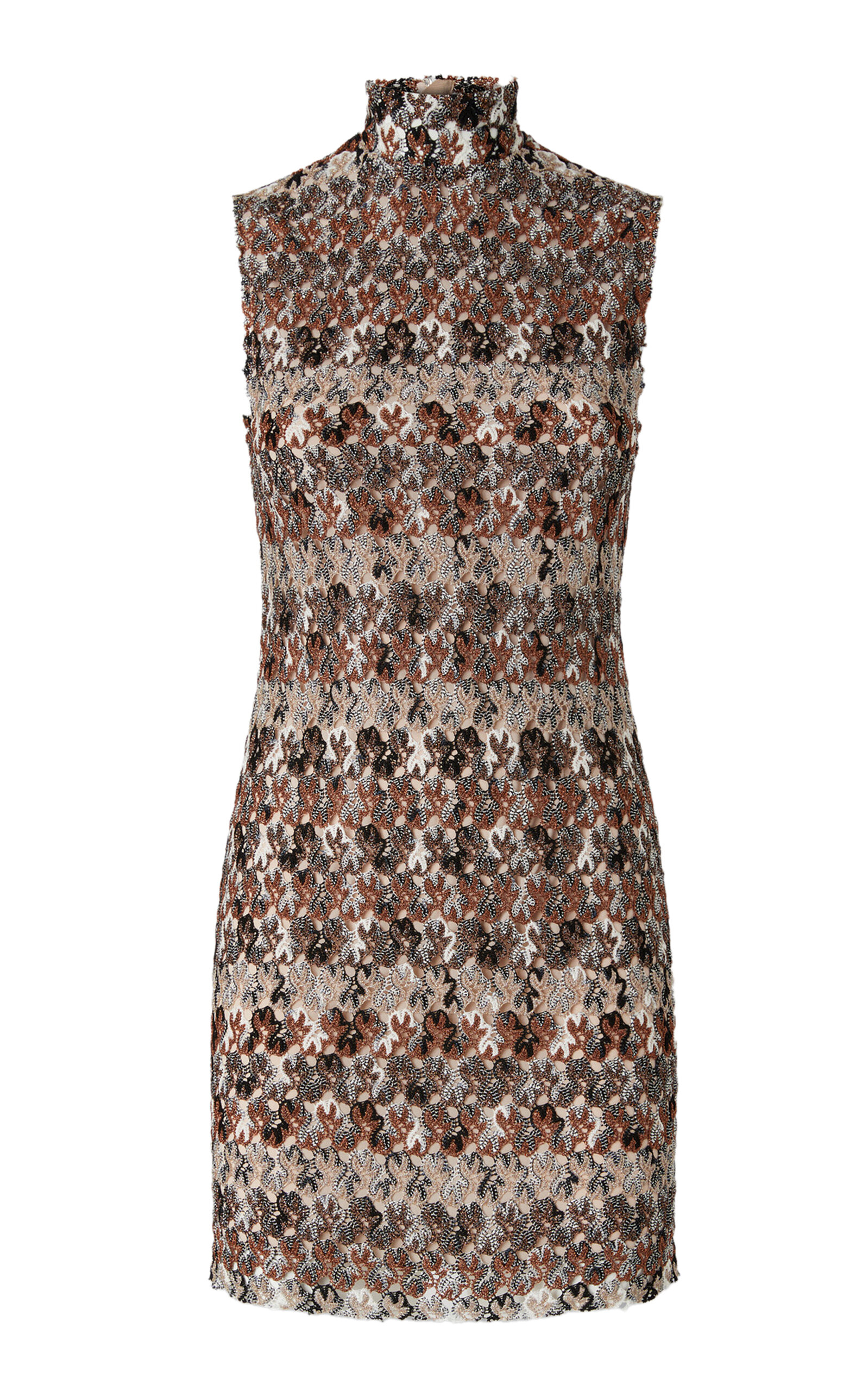 MISSONI LAMÉ LACE MINI DRESS 