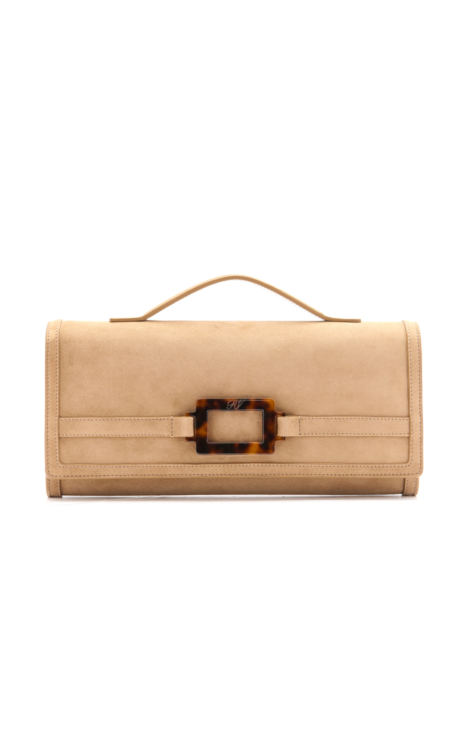Belle Vivier Suede Clutch