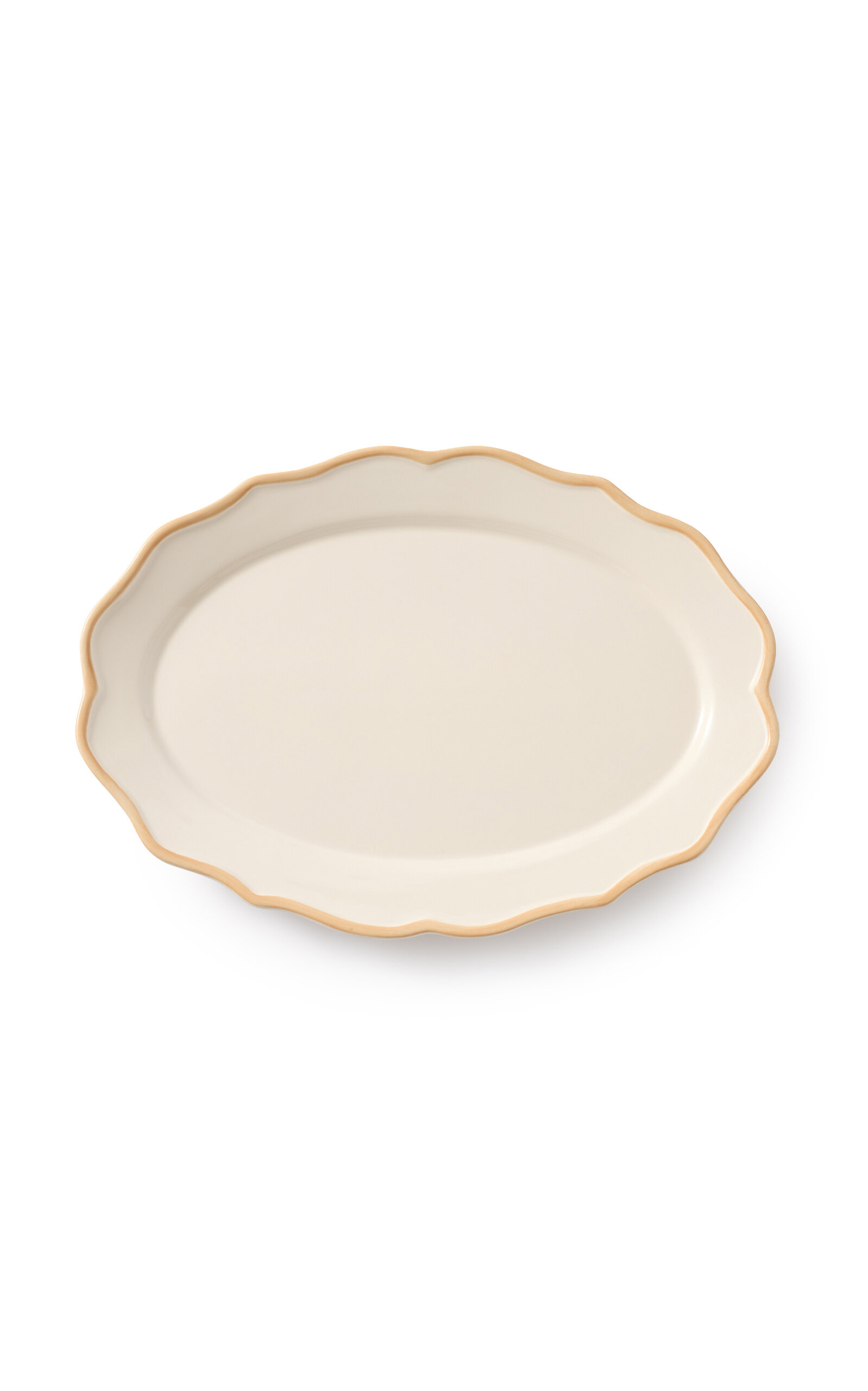 Maison Madison Colette Ceramic Platter - Off-White