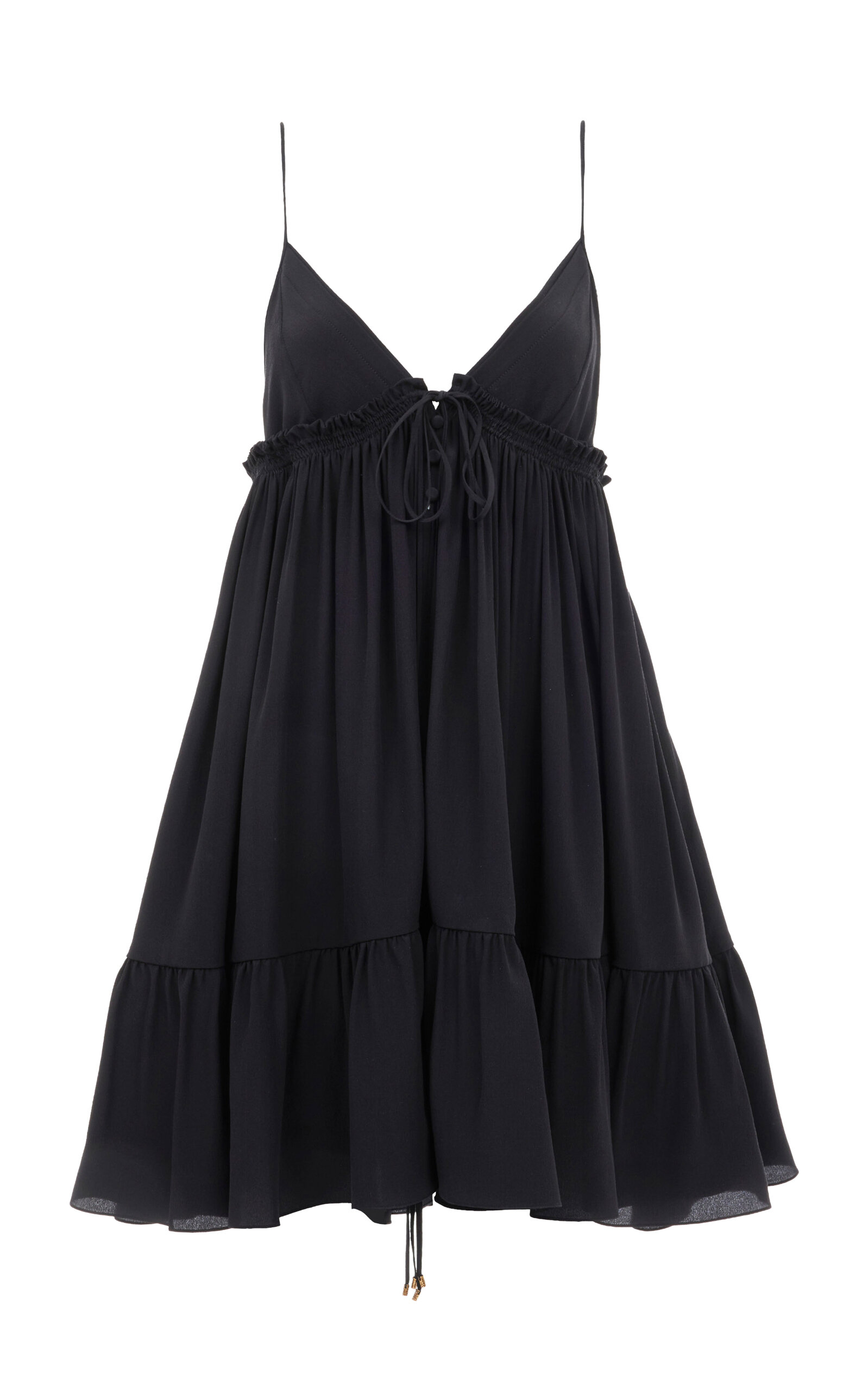 Chloé Organic Silk Crepe De Chine Mini Dress
