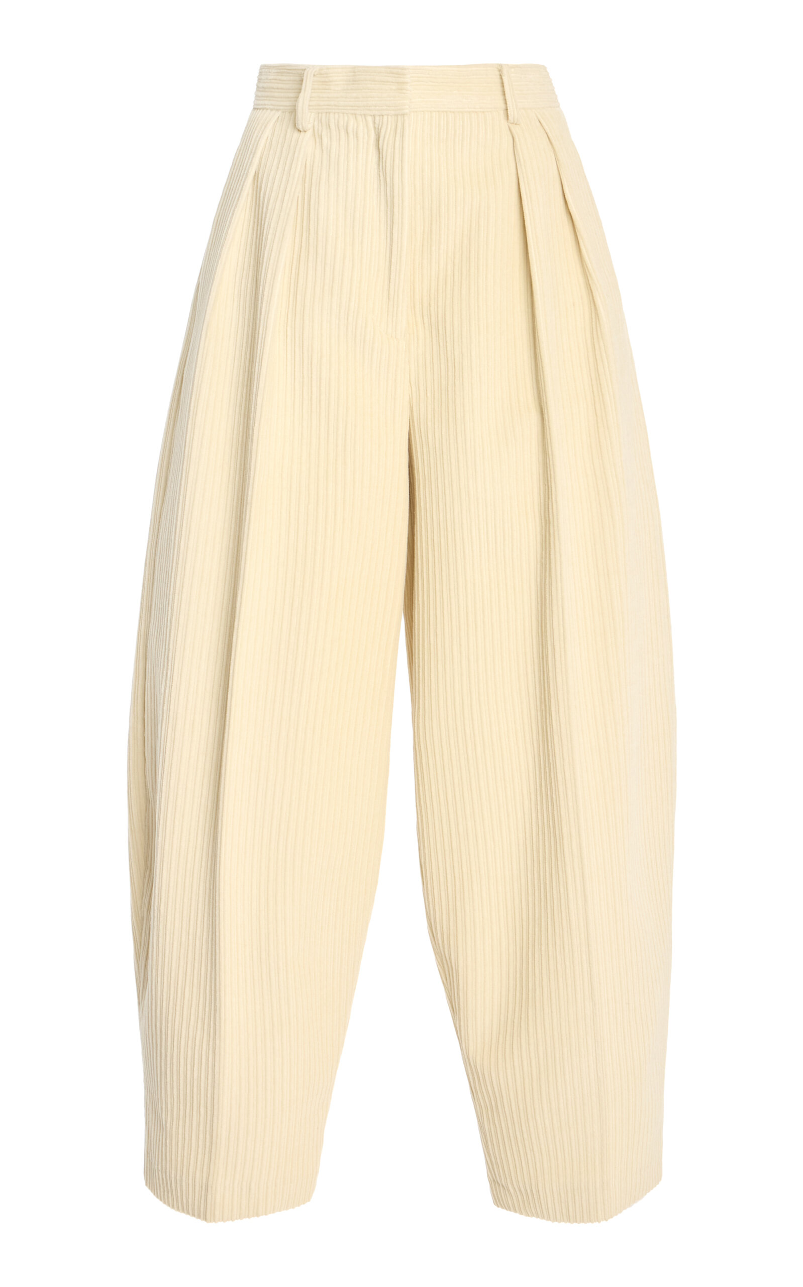 Altuzarra Dash Stretch-Cotton Tapered Pants - Ivory
