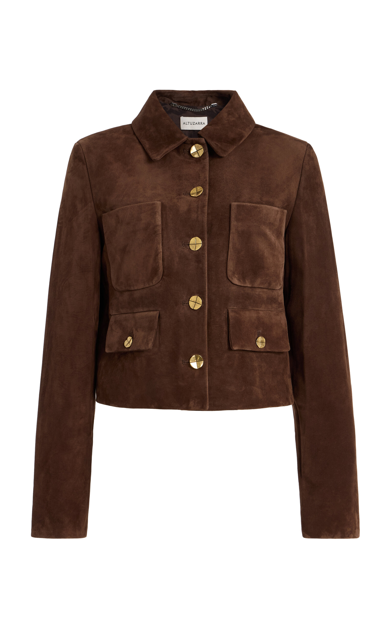 Altuzarra Astley Fitted Suede Jacket - Women's Clothing