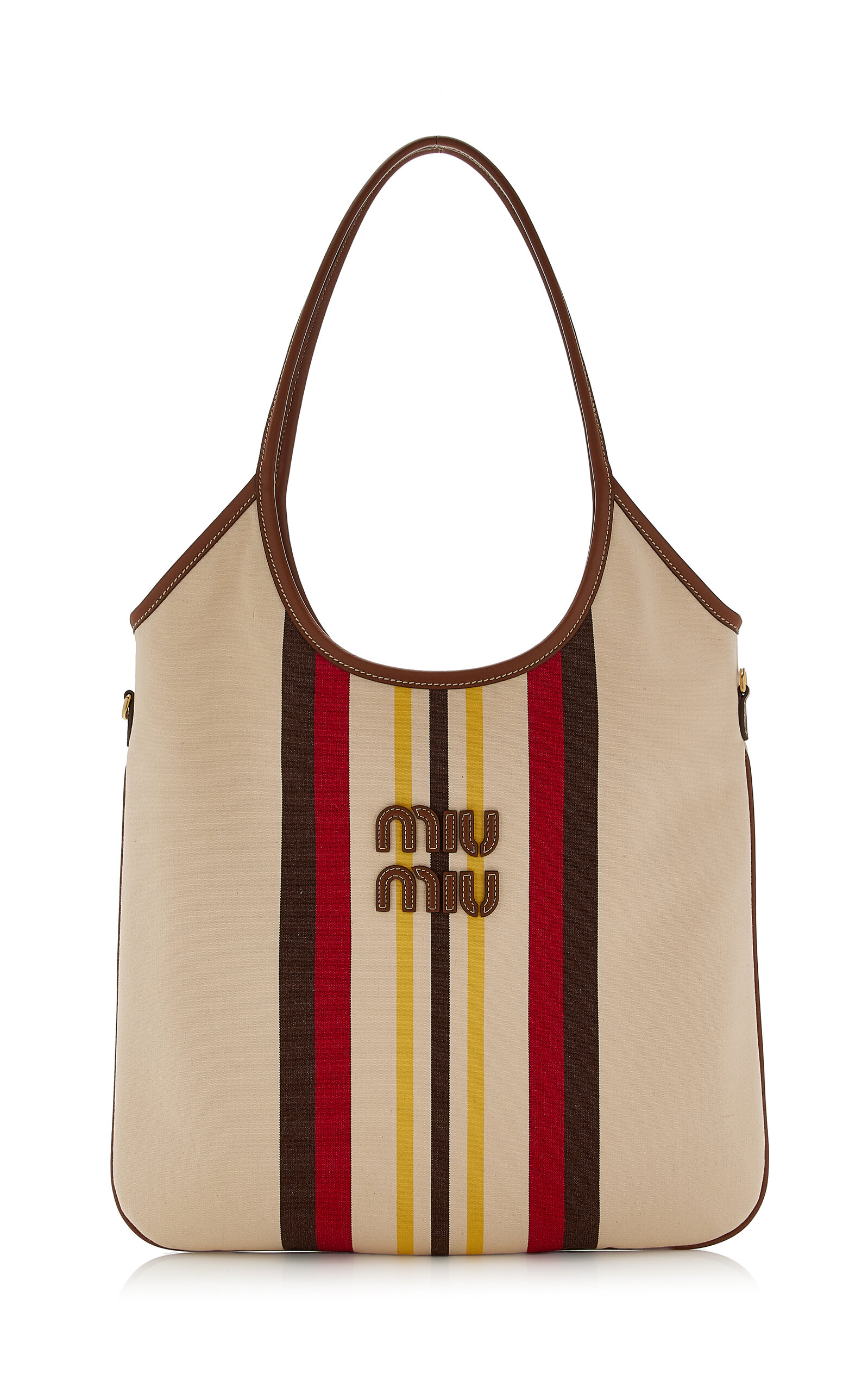 Miu Miu Ivy Canvas Tote Bag - Men's Bags