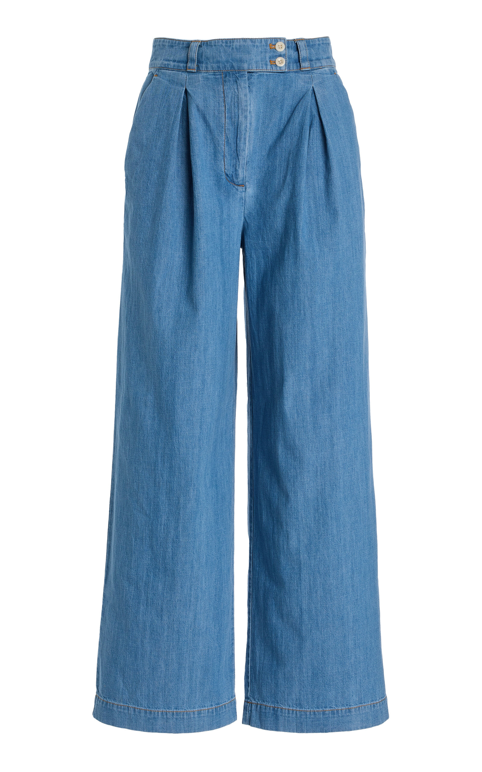 Jenni Kayne Newport Pleated Denim Trousers