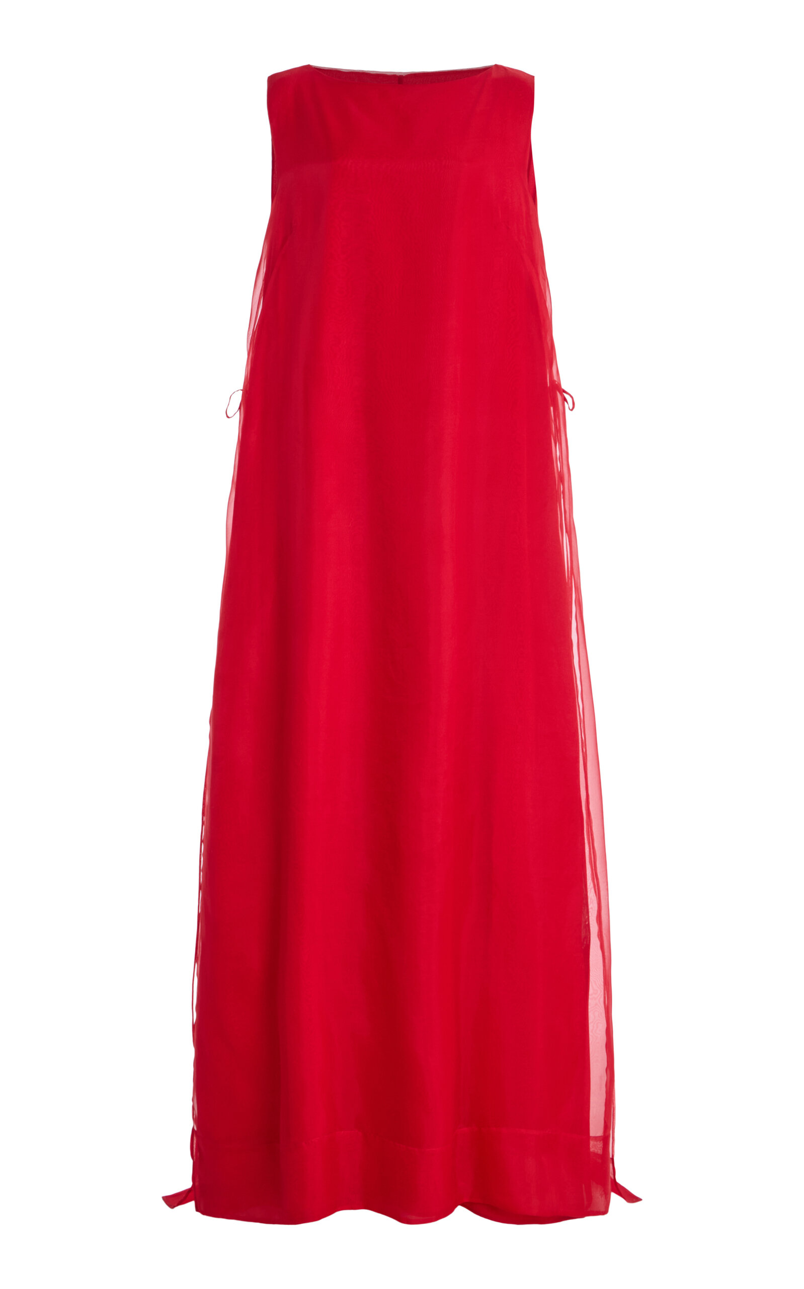 Altuzarra Jools Layered Silk Maxi Dress - Red