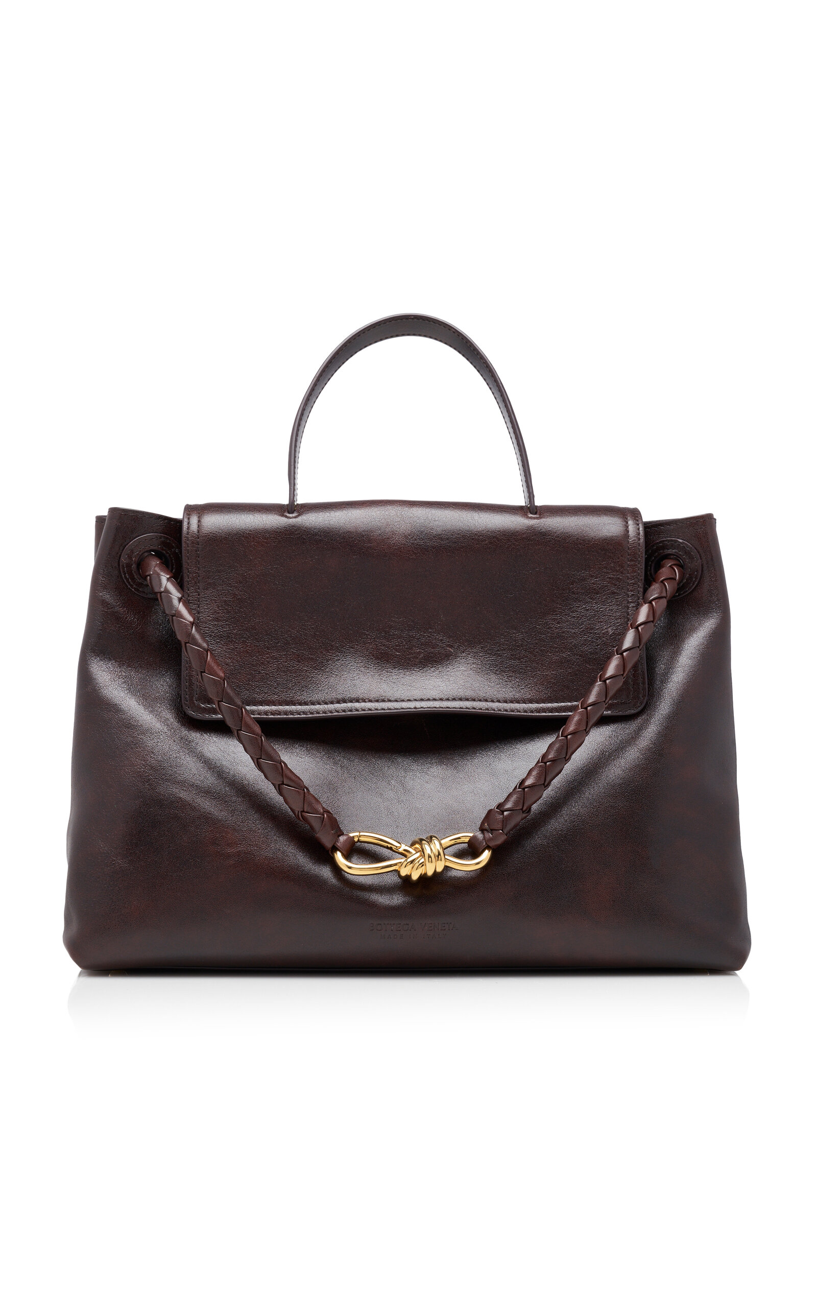 Bottega Veneta Ciao Ciao Distressed Leather Top Handle Bag