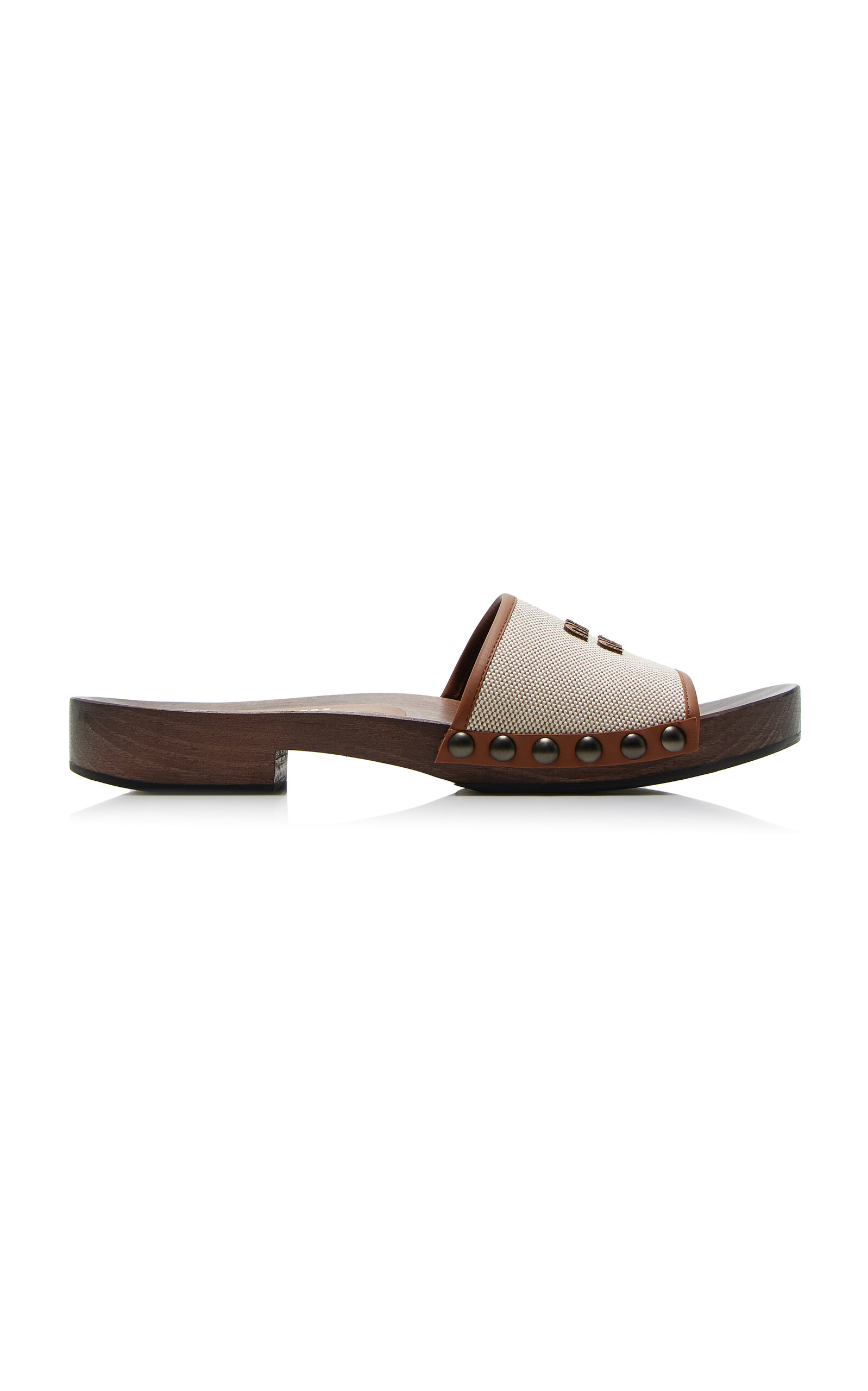 Miu Miu Zoccoli Canvas Clogs