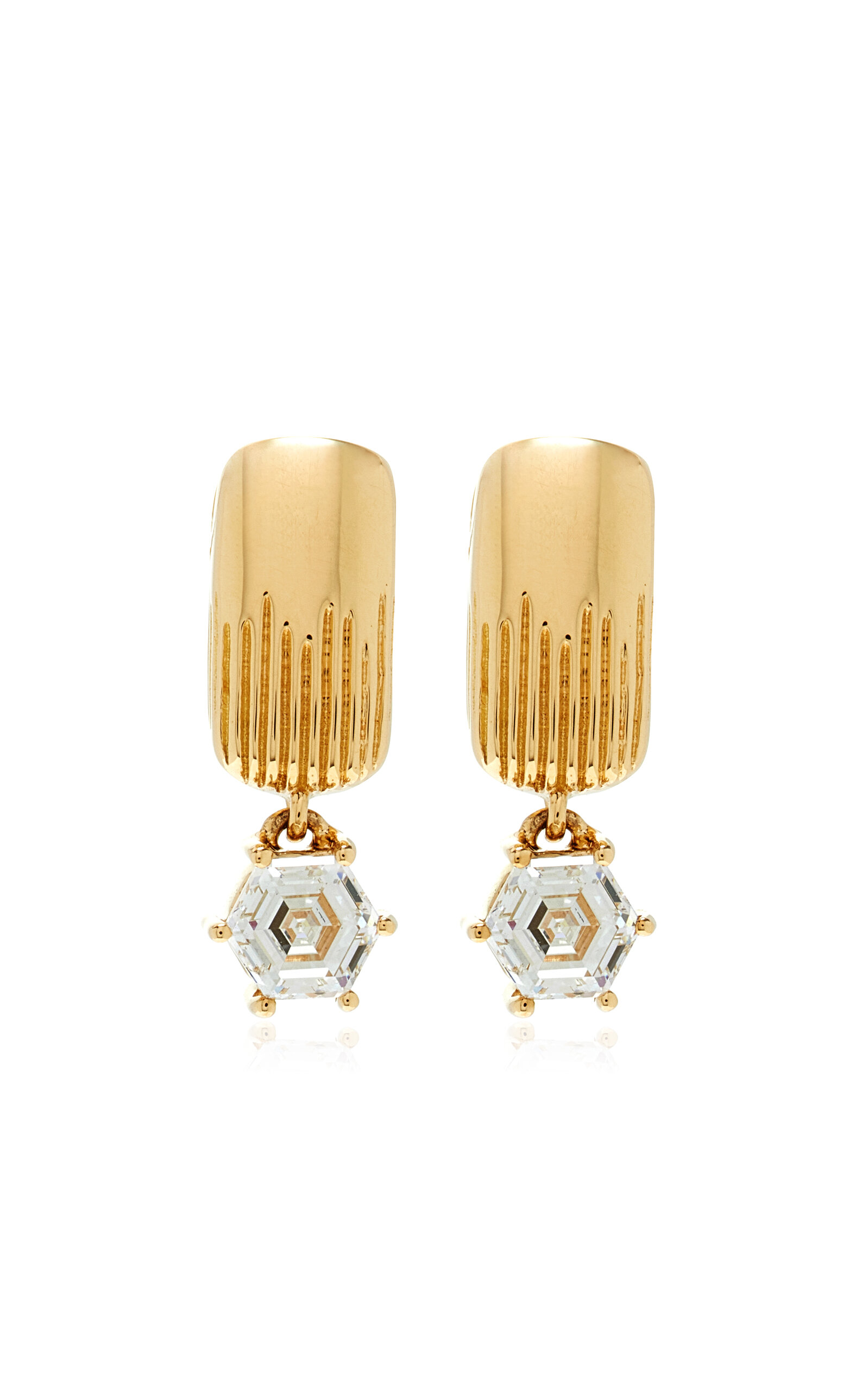 Maison Tjoeng Ad Astra 18k Yellow Gold Diamond Earrings