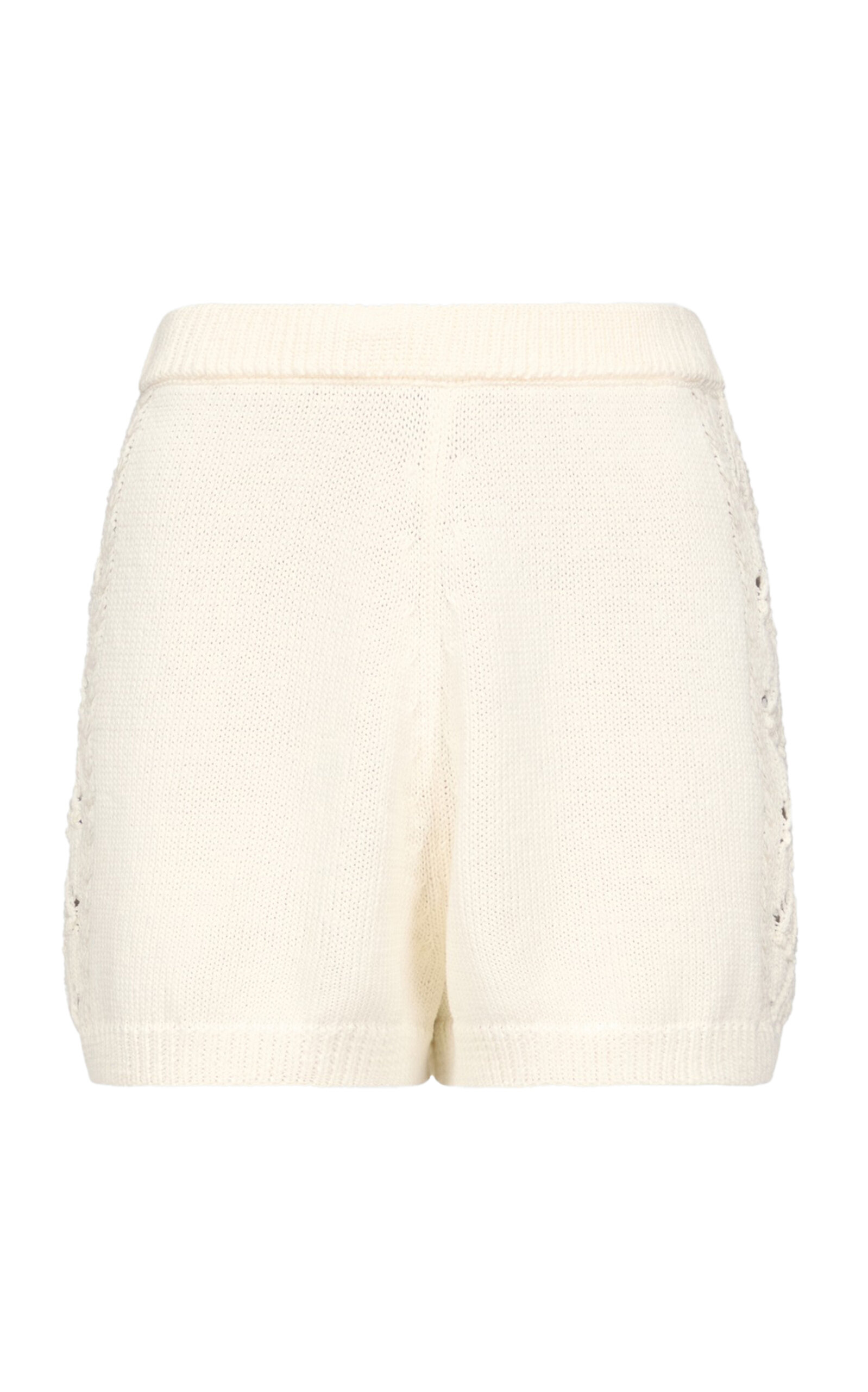 Loulou De Saison Andel Shell Knit Cotton Shorts