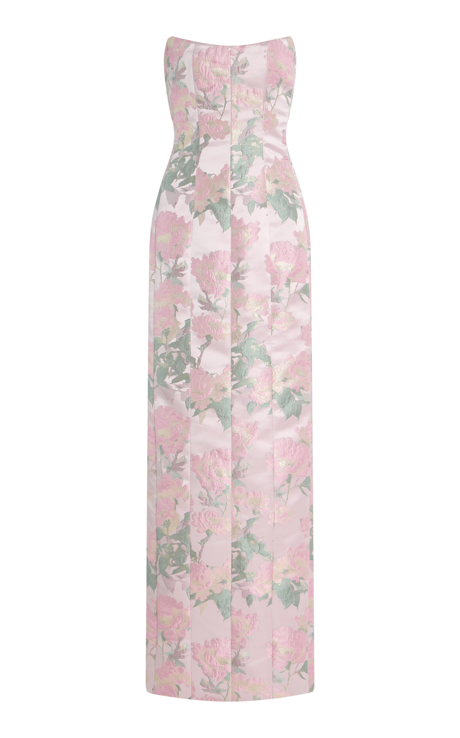 Markarian Odessa Strapless Brocade Column Gown