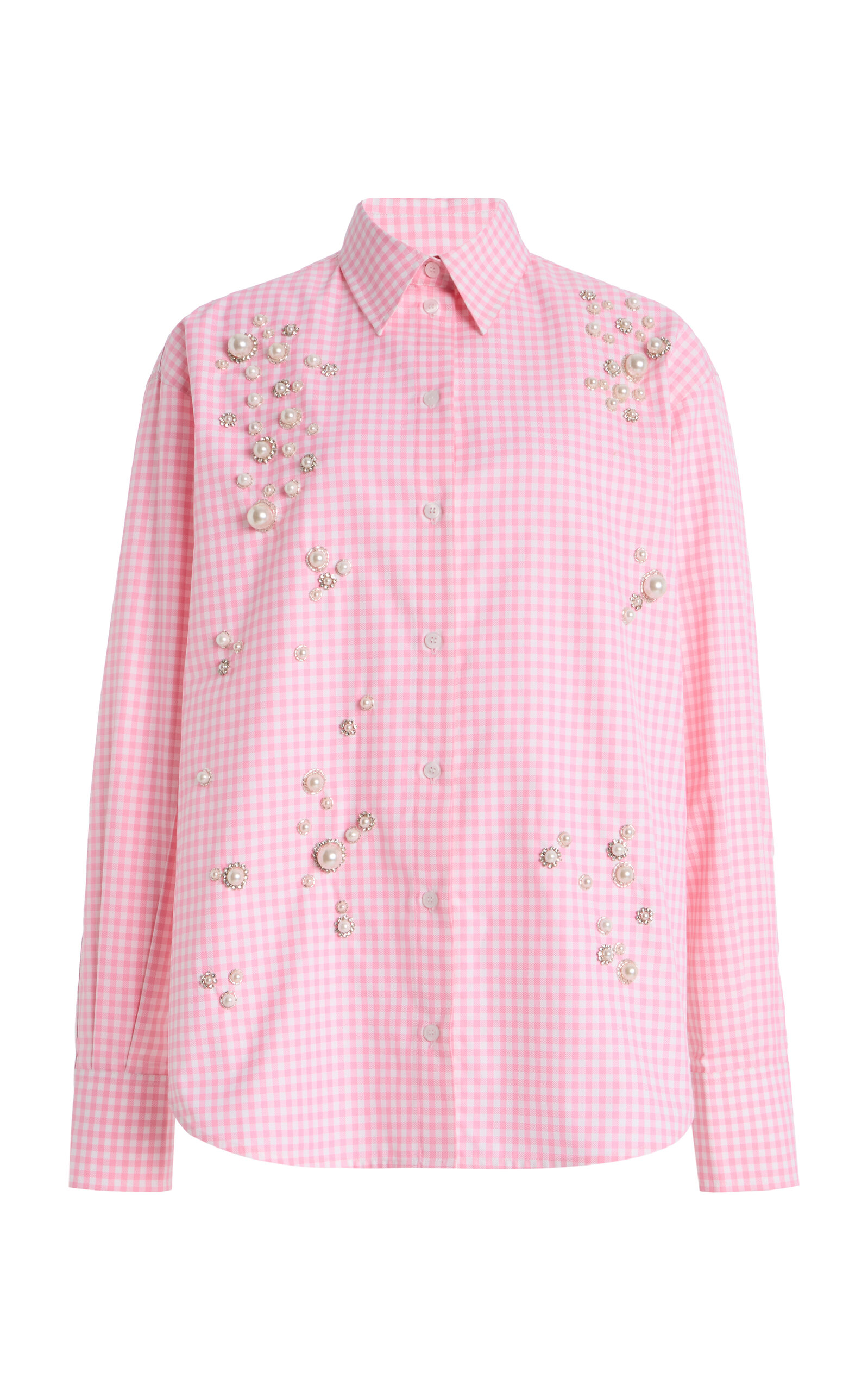 DES_PHEMMES Exclusive Riviera Cotton Wrap Shirt - Women's Clothing