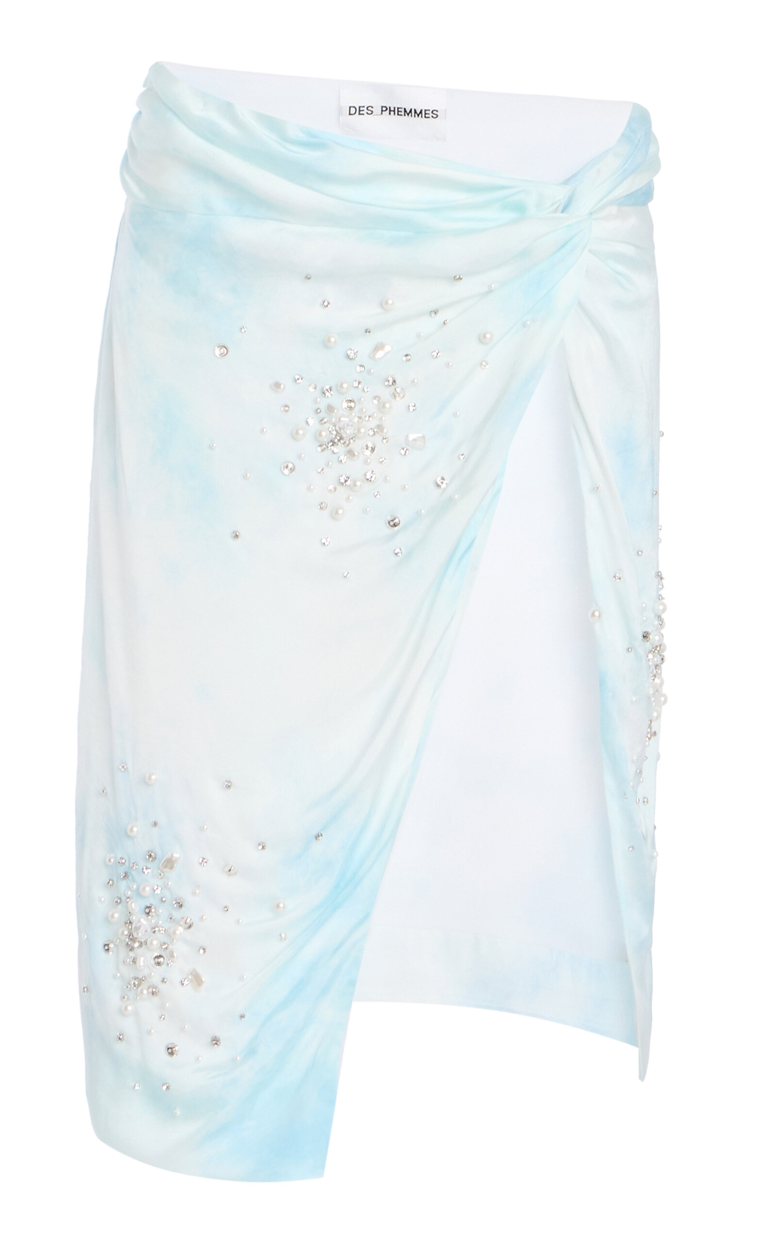 Exclusive Riviera Embellished Midi Wrap Skirt