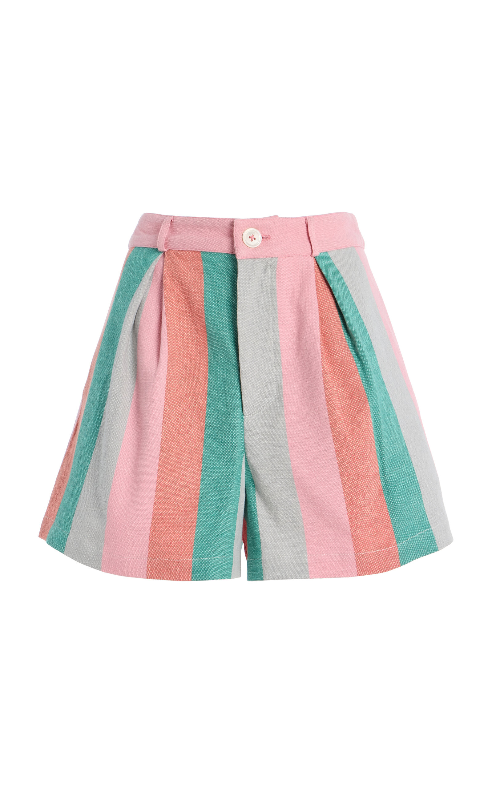 Exclusive Riviera Striped Cotton Shorts