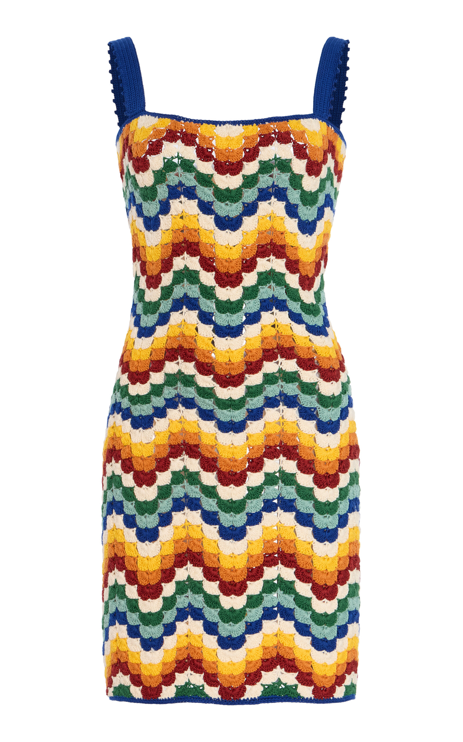 Escvdo Exclusive Riviera Marea Knitted Mini Dress In Multi
