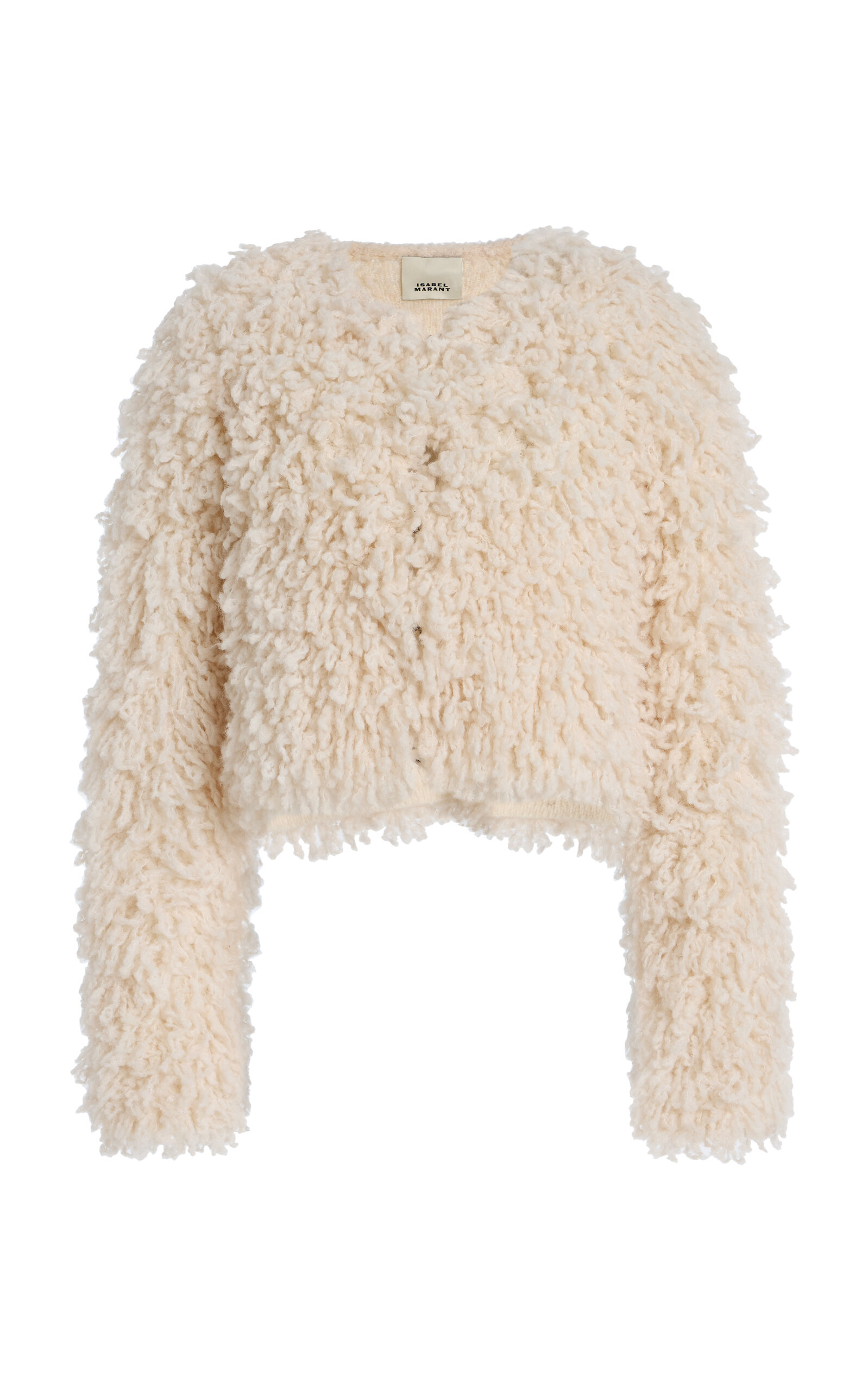 Isabel Marant Fedra Faux Shearling Jacket - Ivory - T1