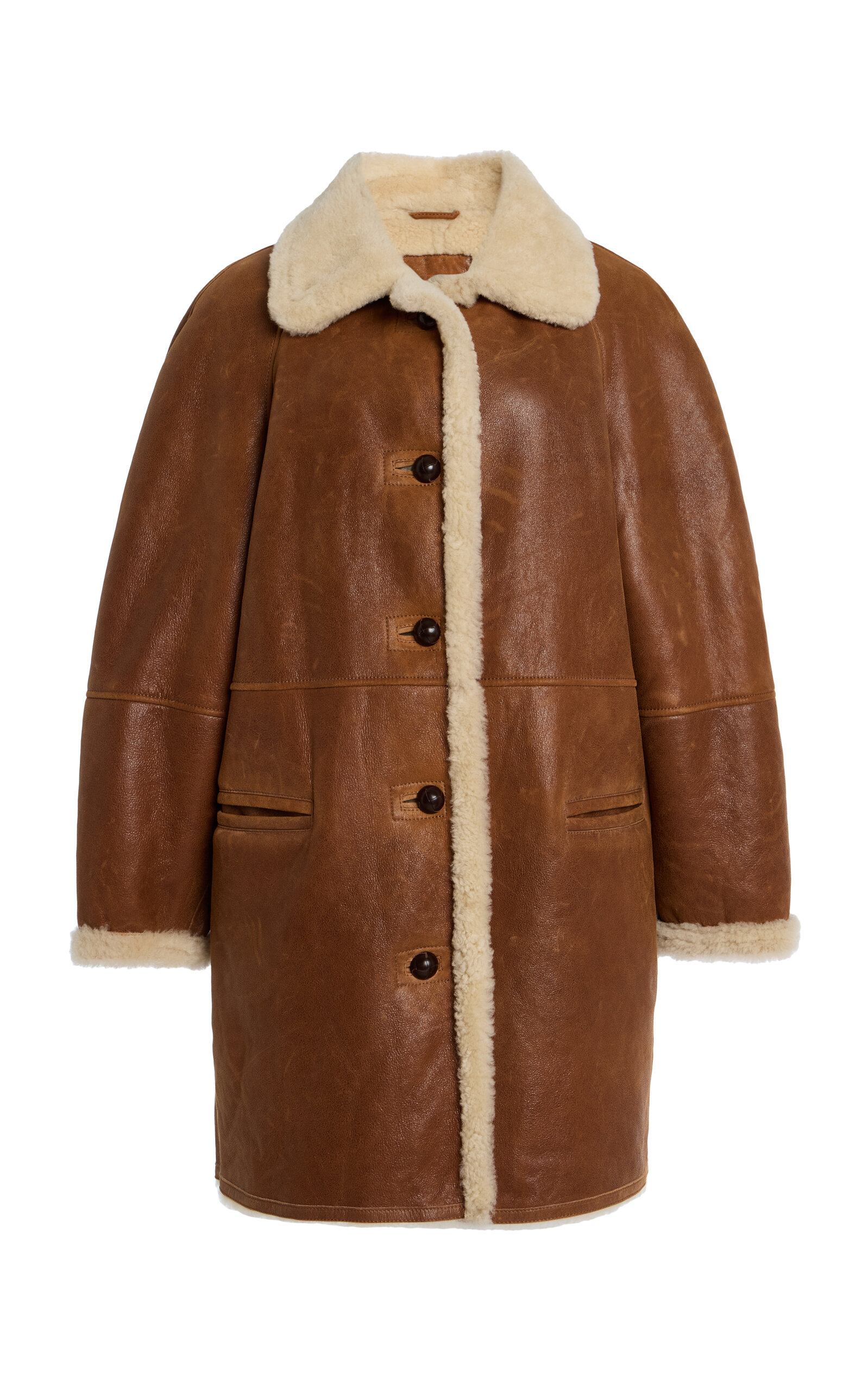 Isabel Marant Berthie Shearling Coat - Brown