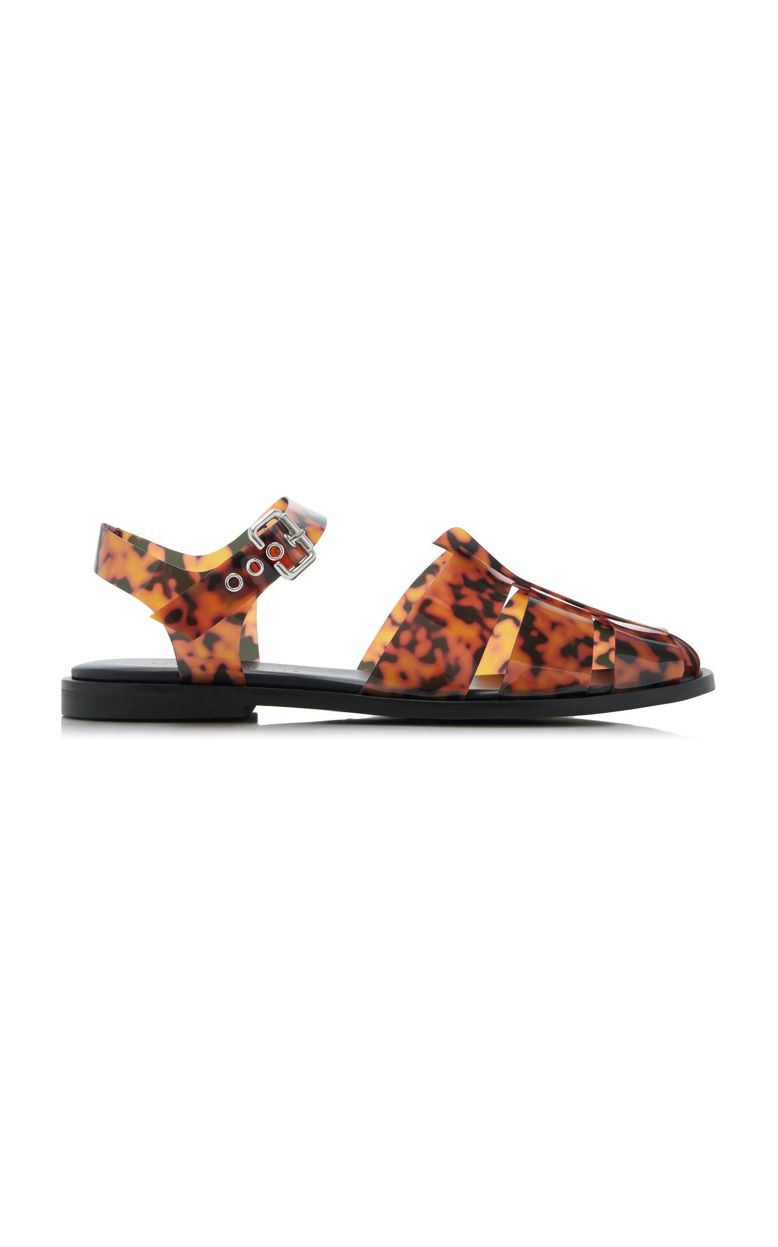 Sera Tortoiseshell PVC Fisherman Sandals