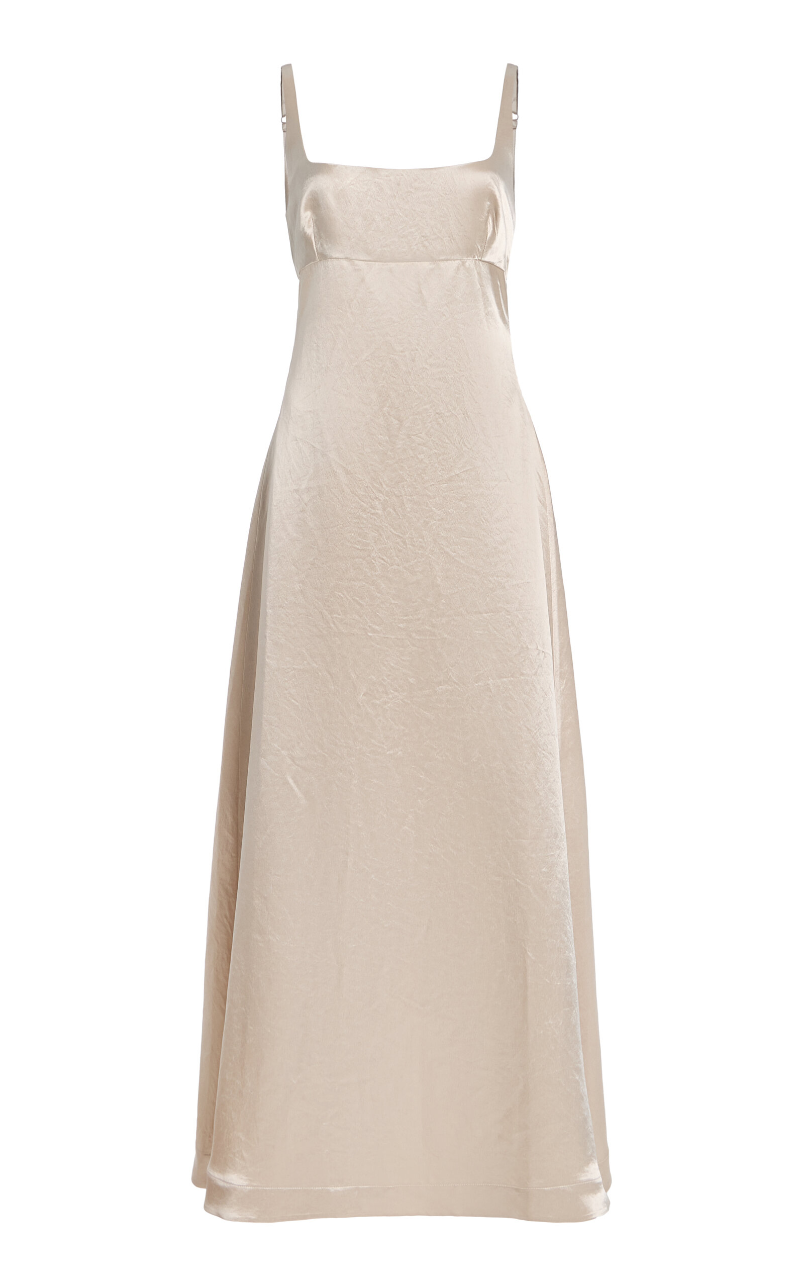 Shop Bondi Born Kobe Exposed-back Linen-blend Maxi Dress In Silver