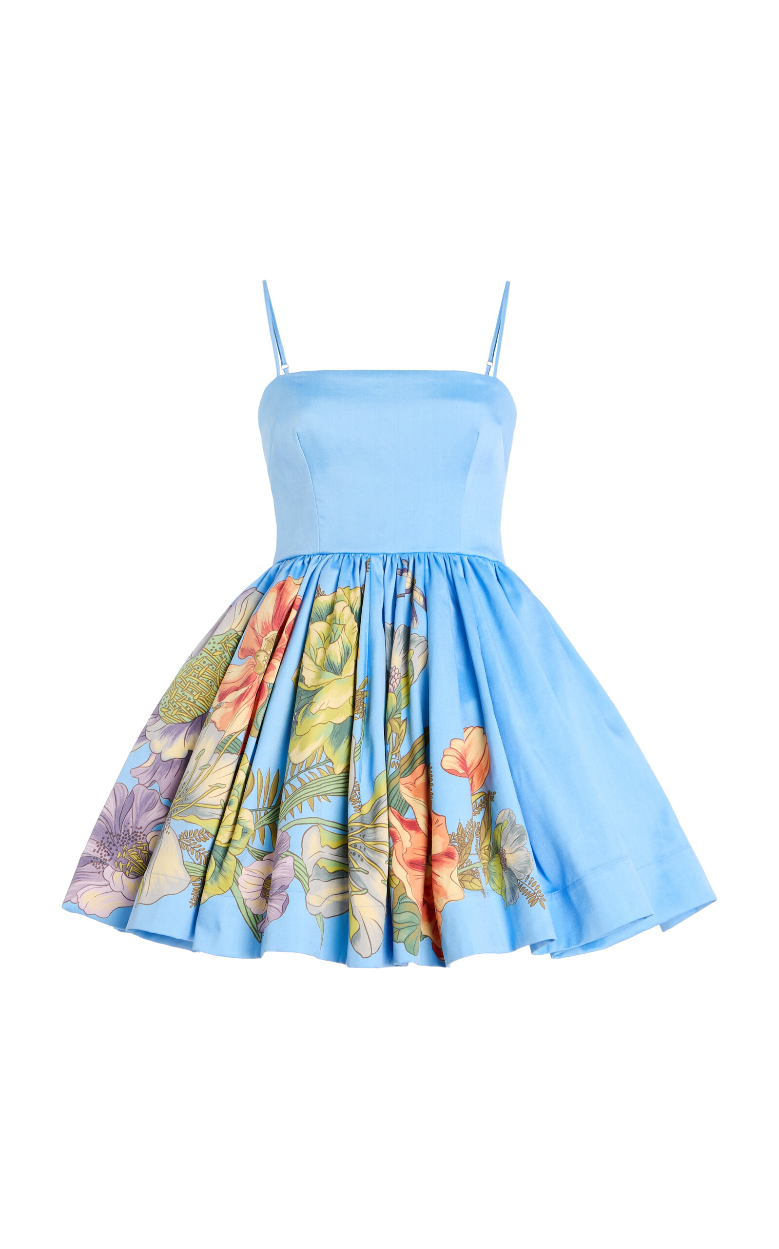 ALEMAIS Donata Printed Poplin Mini Dress