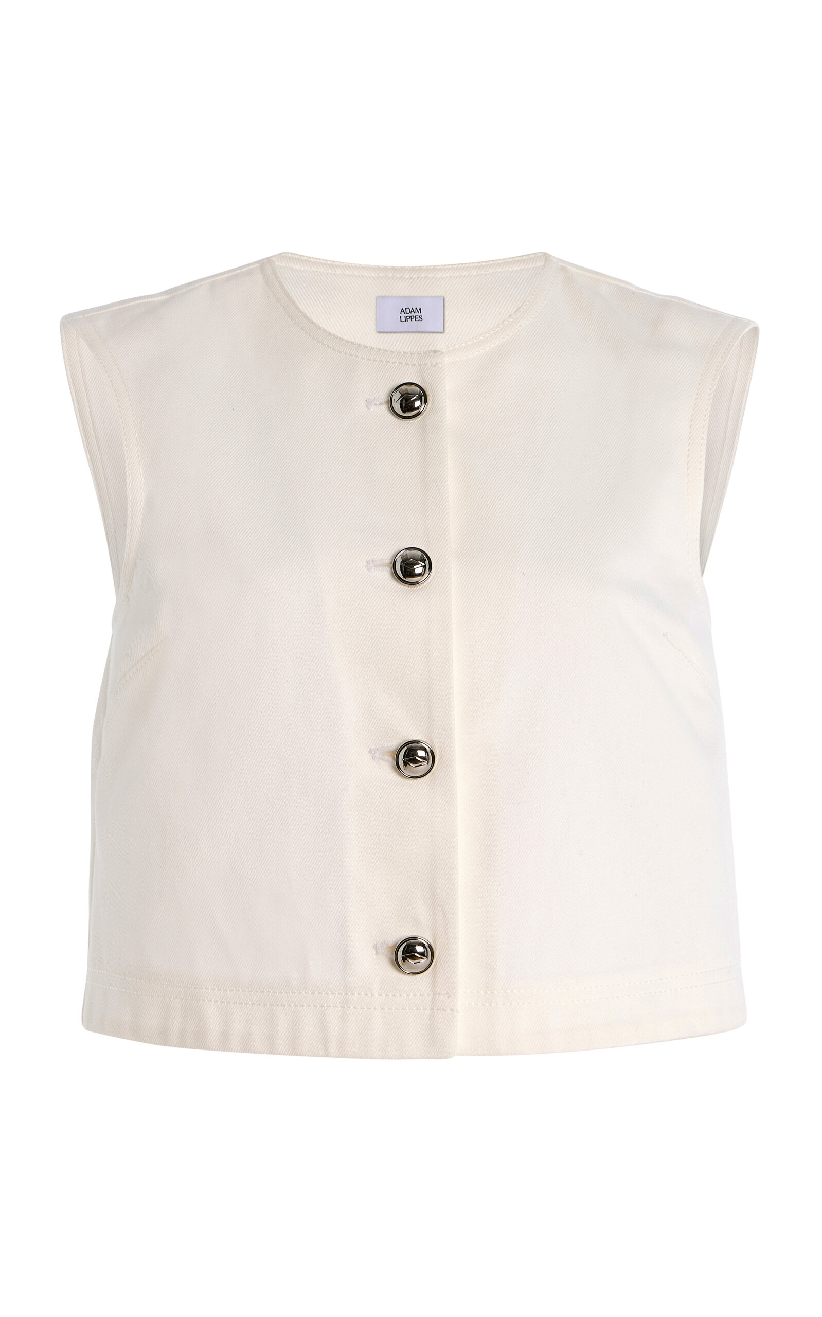 Remo Buttoned Denim Top