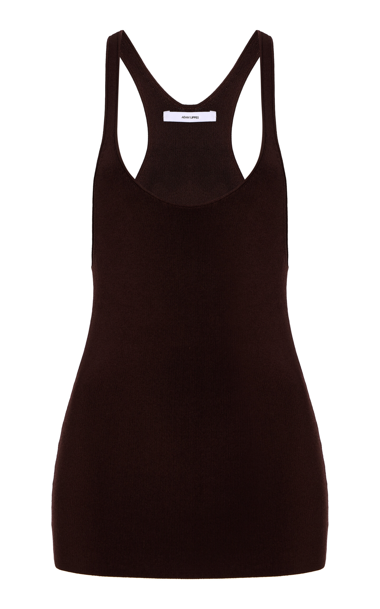 Adam Lippes Lumii Knit Tank Top In Brown