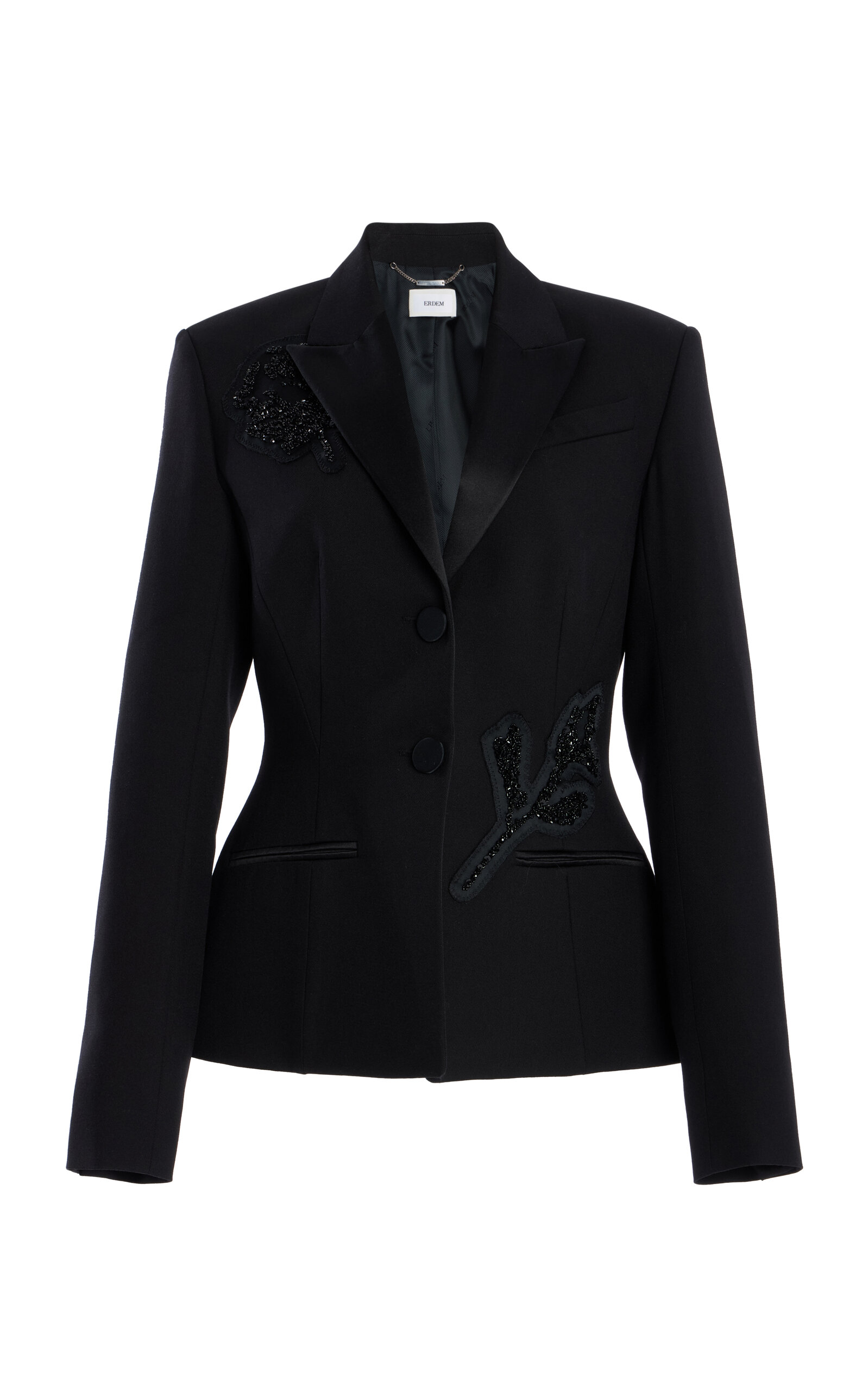 Erdem Embellished Wool Blazer