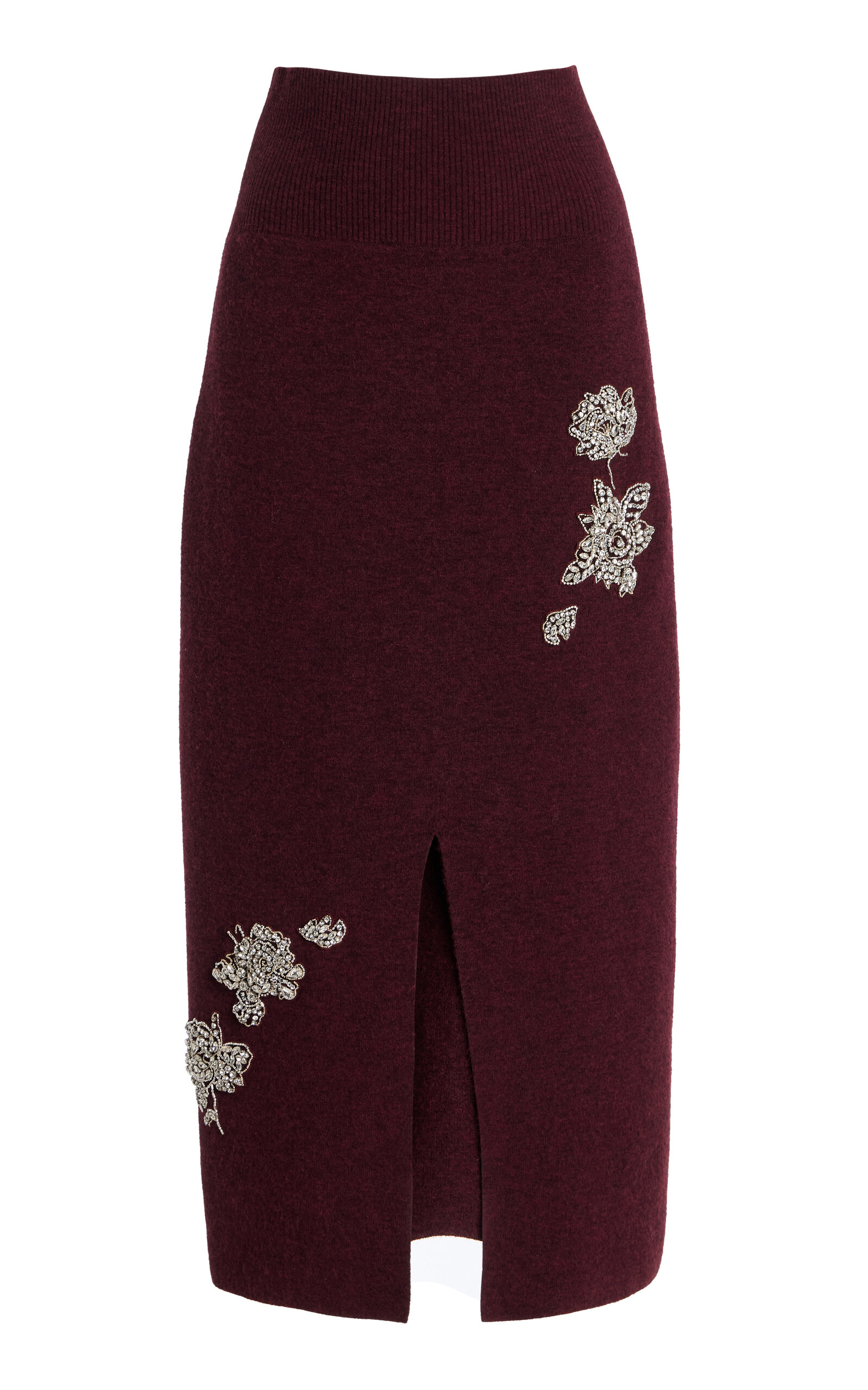 Erdem Embroidered Knit Midi Skirt - Men's Clothing