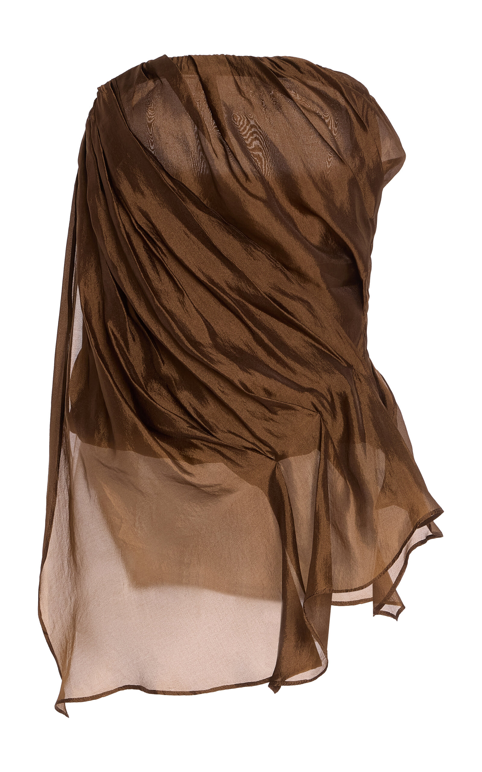 Gilian Draped Chiffon Bustier Top