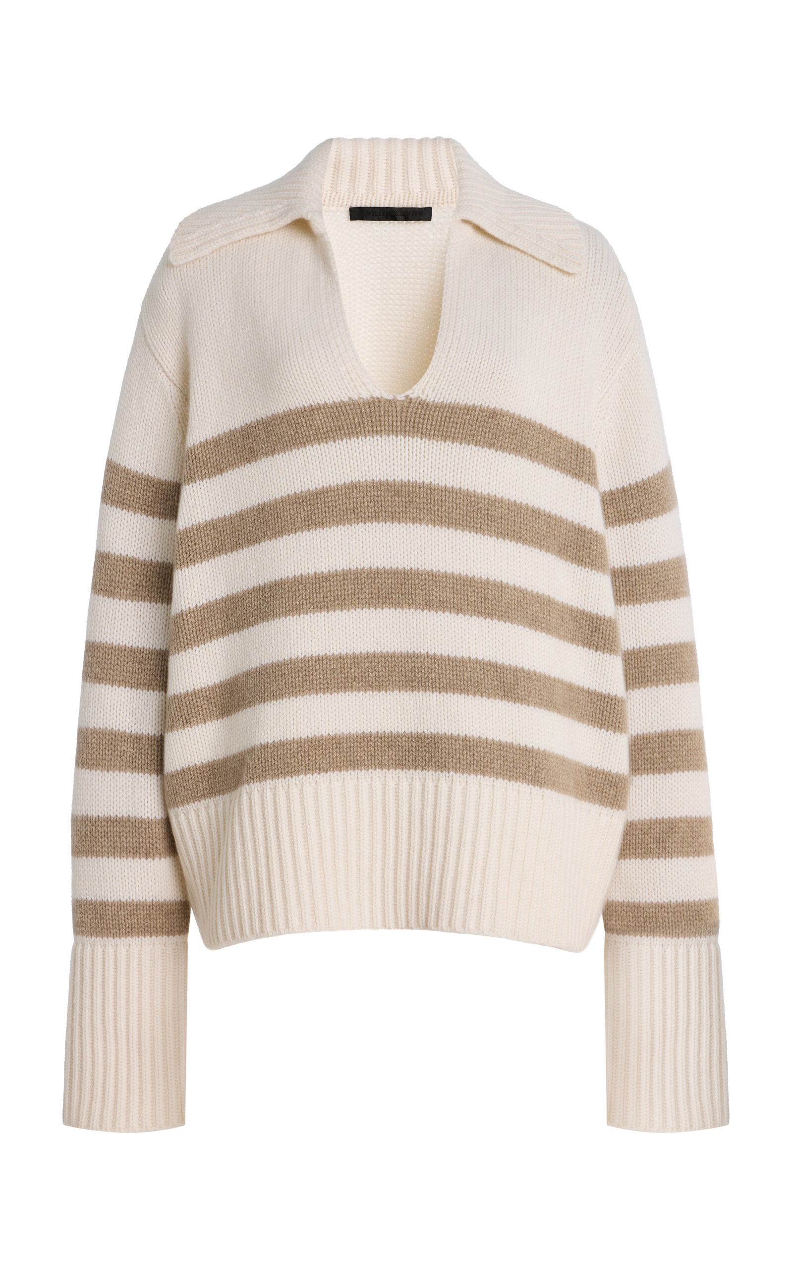Jenni Kayne Phoebe Cashmere Polo Sweater - Ivory