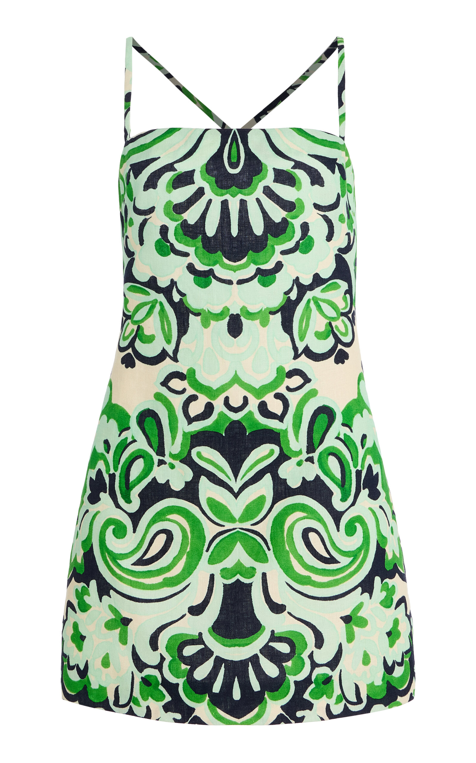 Cara Cara Dria Printed Linen Mini Dress
