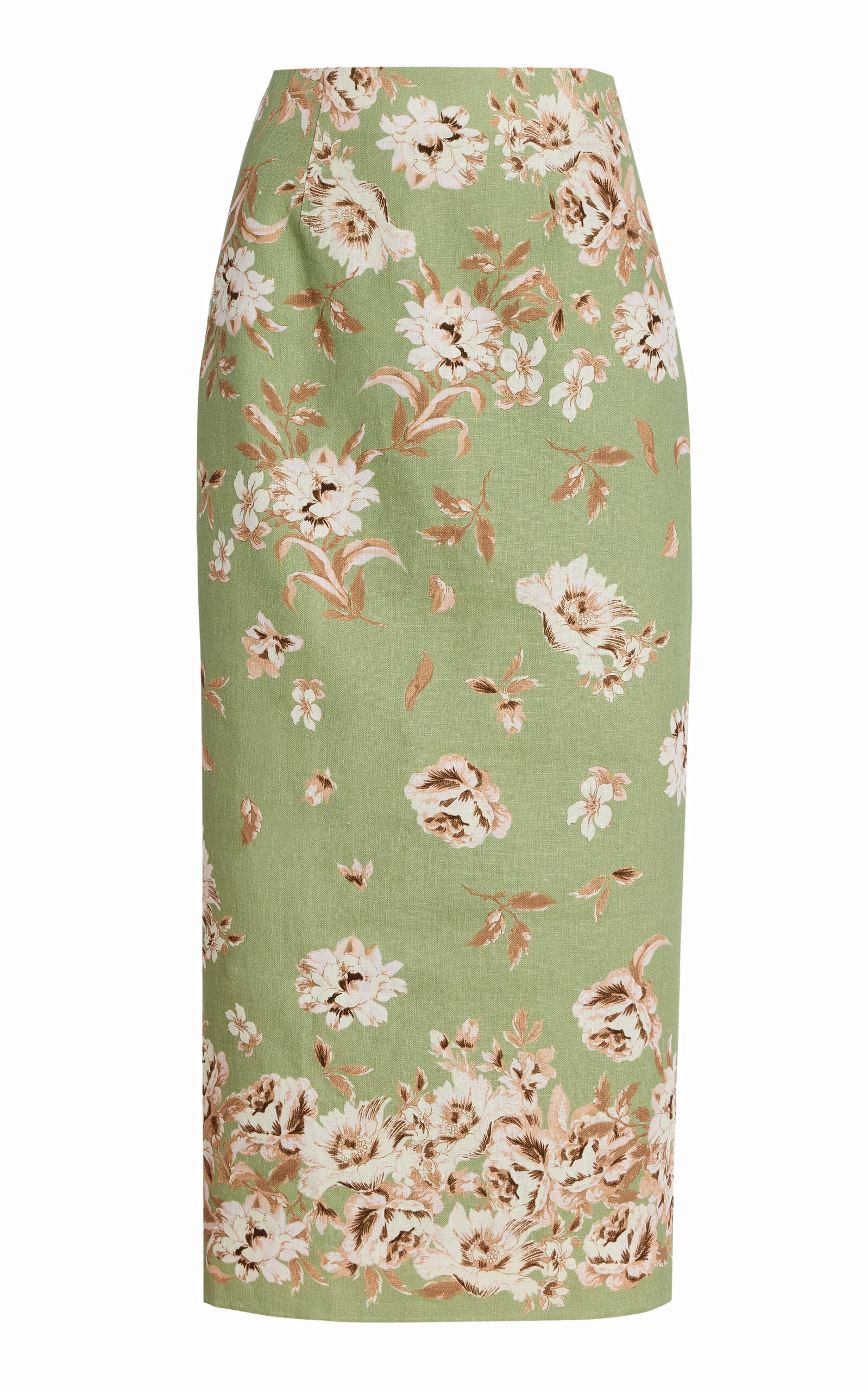 Exclusive Sienna Floral Linen Maxi Skirt