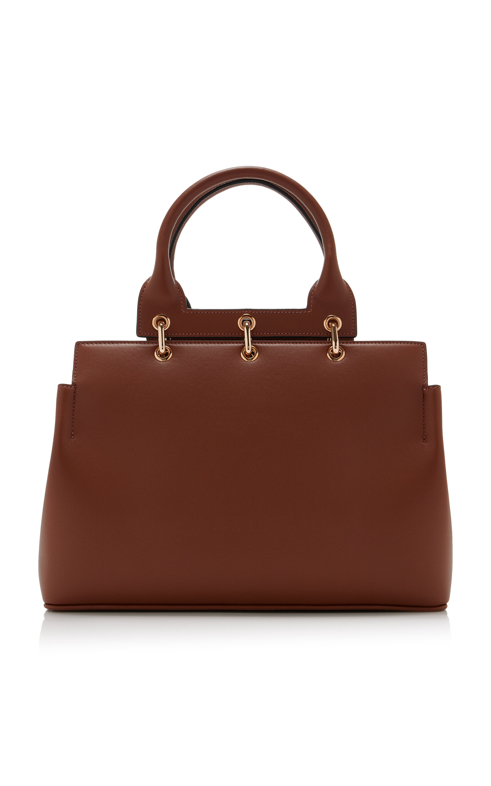 Amethyst Small Leather Tote Bag