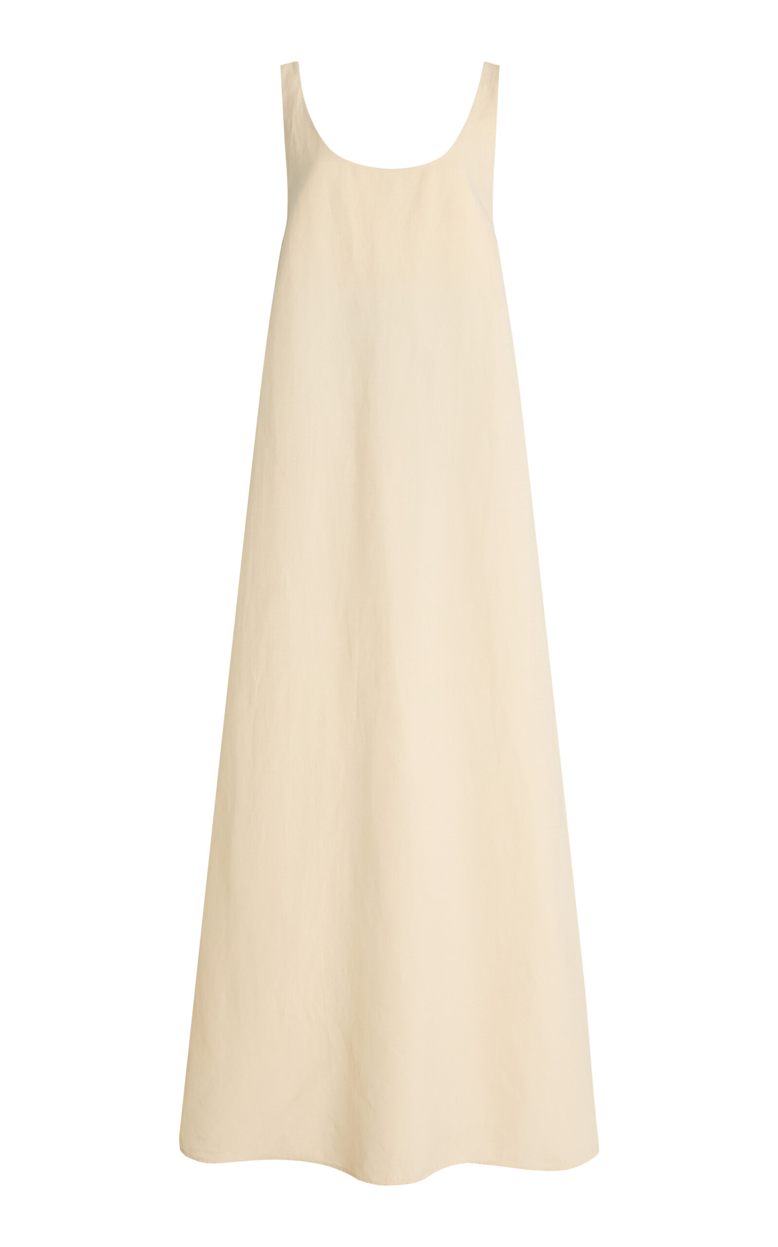 Gabriela Hearst Aras Knotted Linen-silk Maxi Dress In Neutral