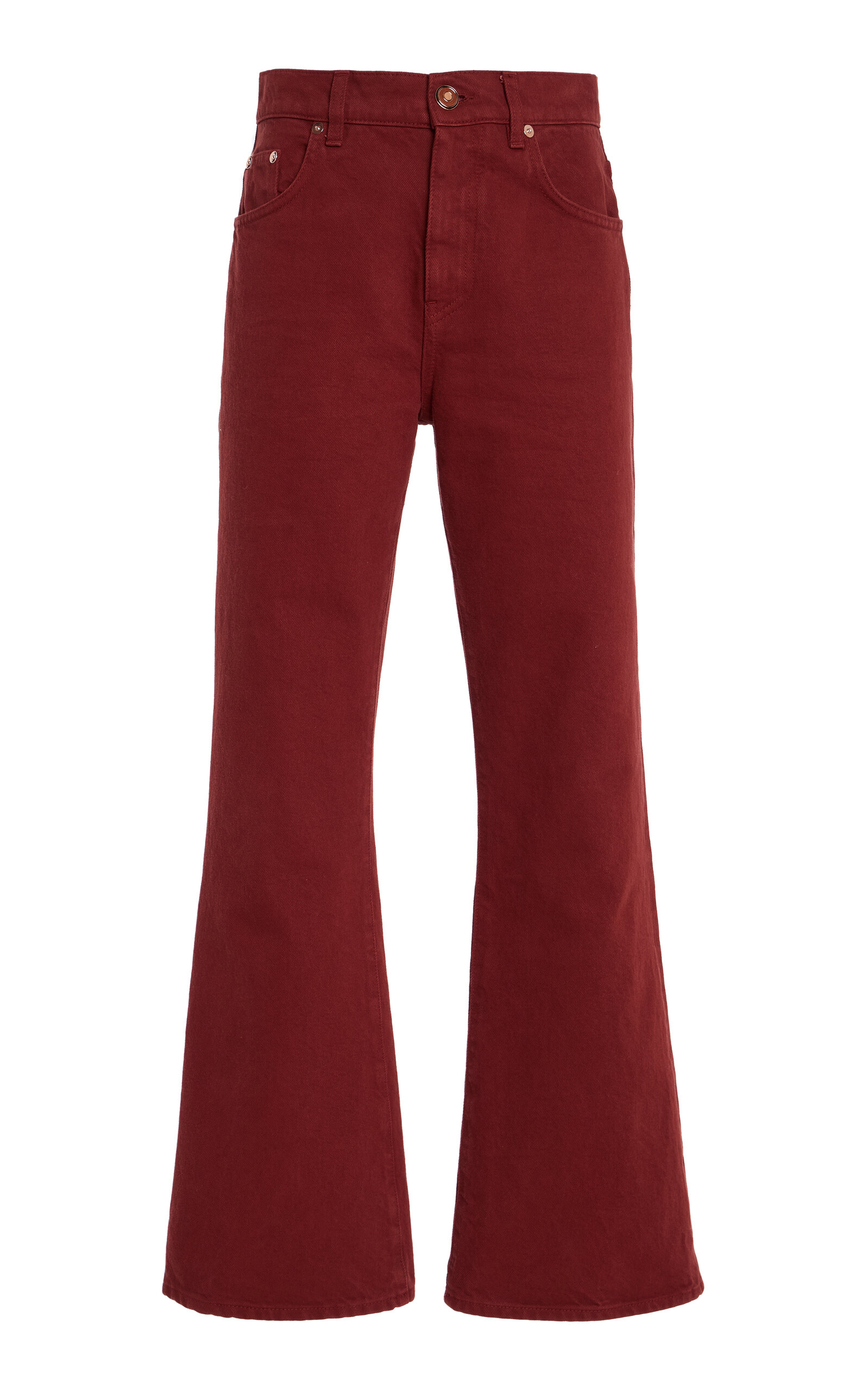 Gabriela Hearst Ezra Cropped Bootcut Jeans