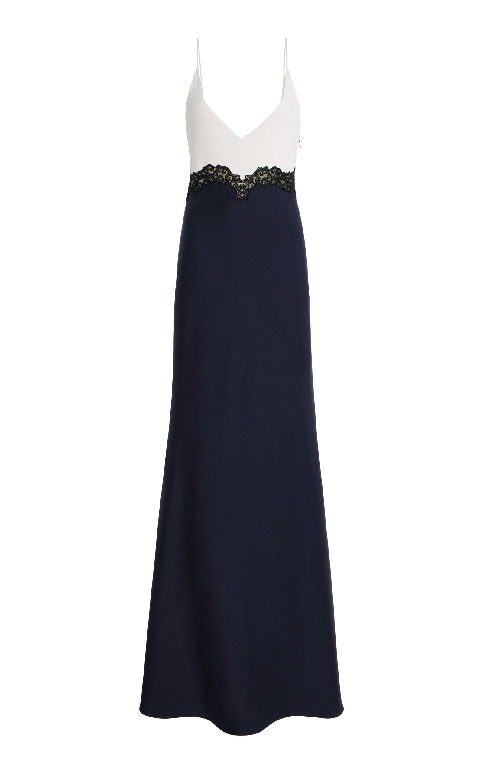Gabriela Hearst Amarlyllis Silk and Wool Maxi Dress - Navy