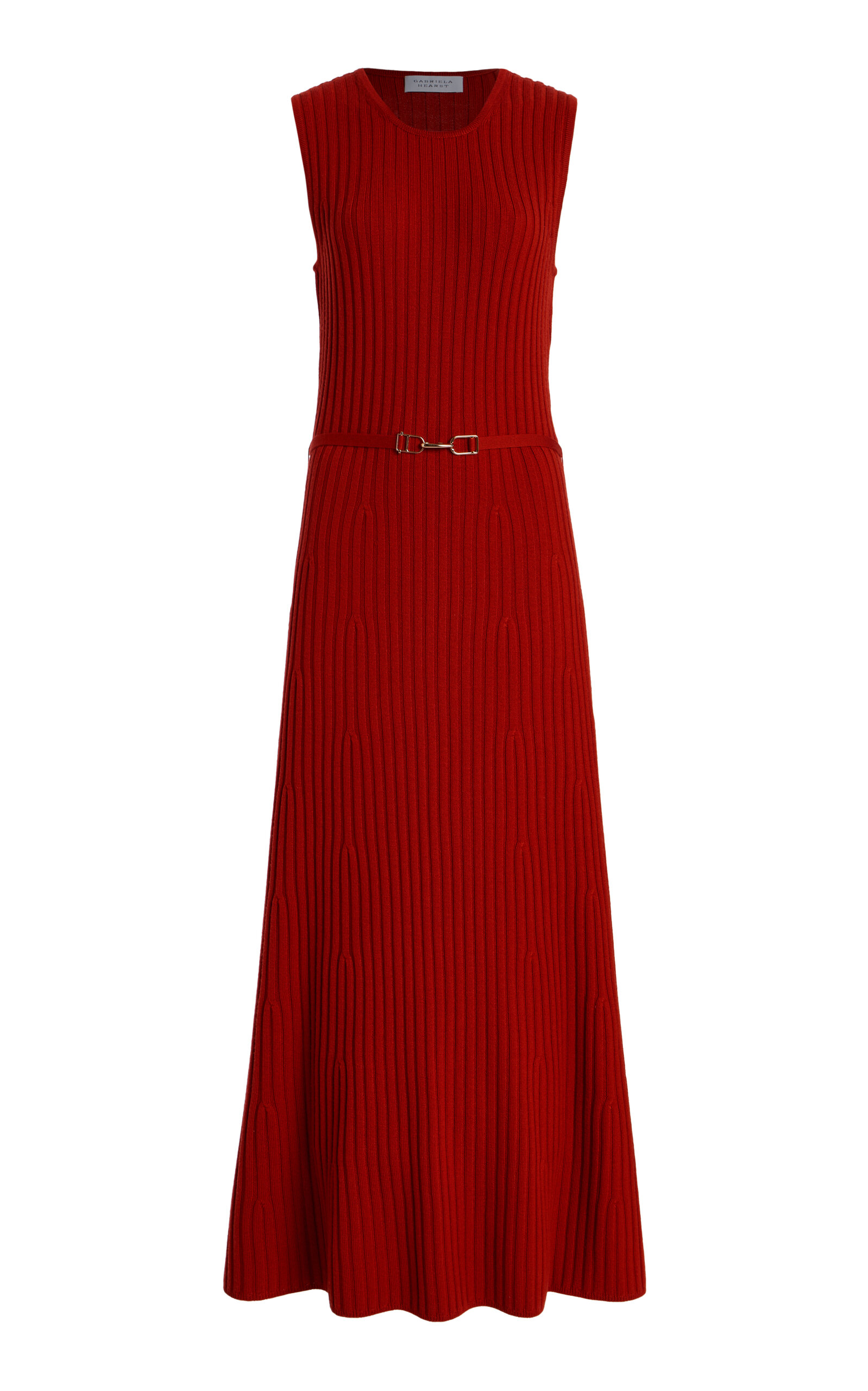Gabriela Hearst Meier Belted Knit Cashmere-Silk Midi Dress - Men's Clothing